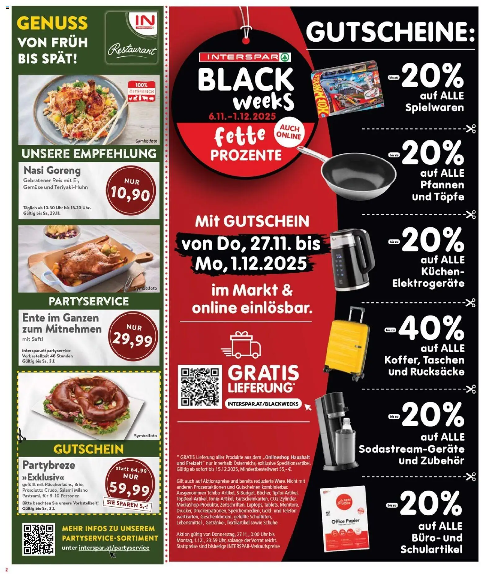 Interspar Flugblatt - Burgenland Nord gültig ab 27.11.2025 | Seite: 2 | Produkte: Telefon, Uhr, Salami, Reis