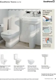 Preview of B&Q - Bathroom collections valid from 25.04.2025 | Page: 85 | Products: Toilet