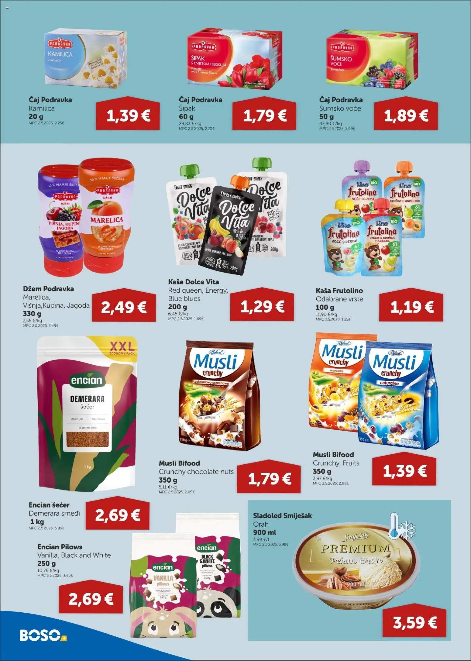 Boso katalog | vrijedi od 30.10.2025 | Stranica: 6 | Proizvodi: Podravka, Sladoled, Džem, Orah