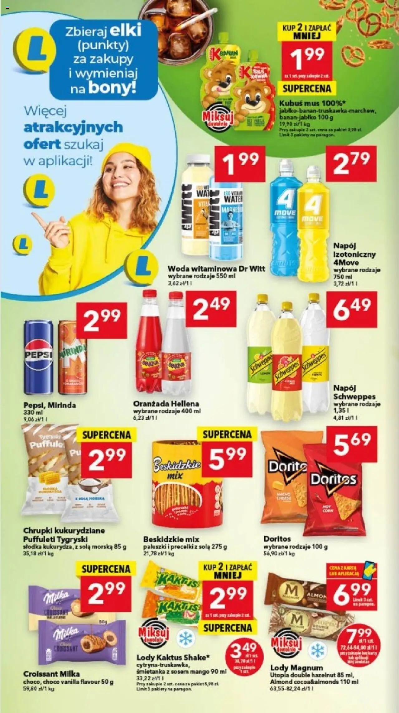 Lewiatan gazetka - Bydgoszcz od 11.09.2025 | Strona: 6 | Produkty: Chrupki, Lody Magnum, Lody, Woda