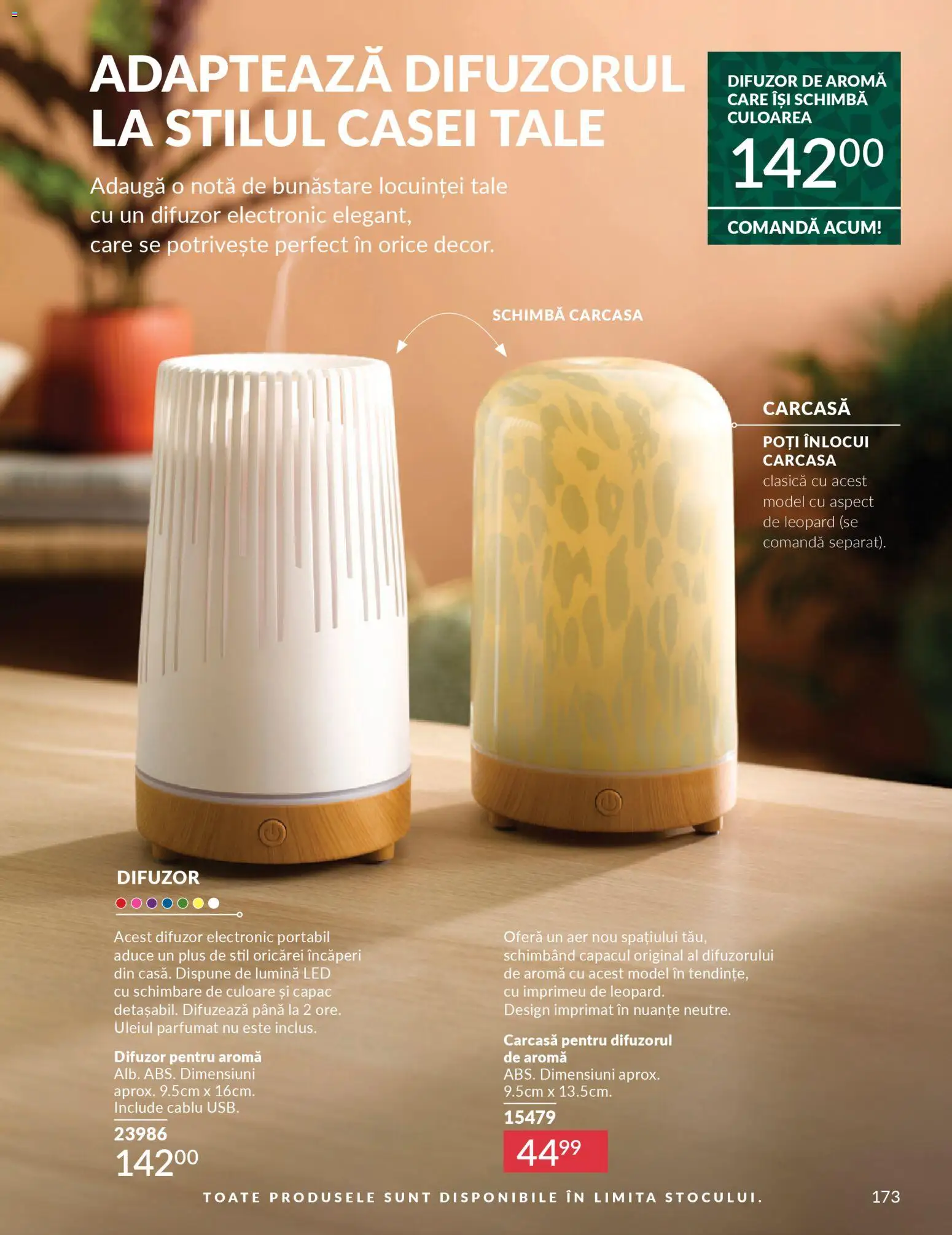 Noul catalog Avon – valabil de la 01.12.2025 | Pagină: 173 | Produse: Tavuk suyu, Cablu, Difuzor, Carcasă