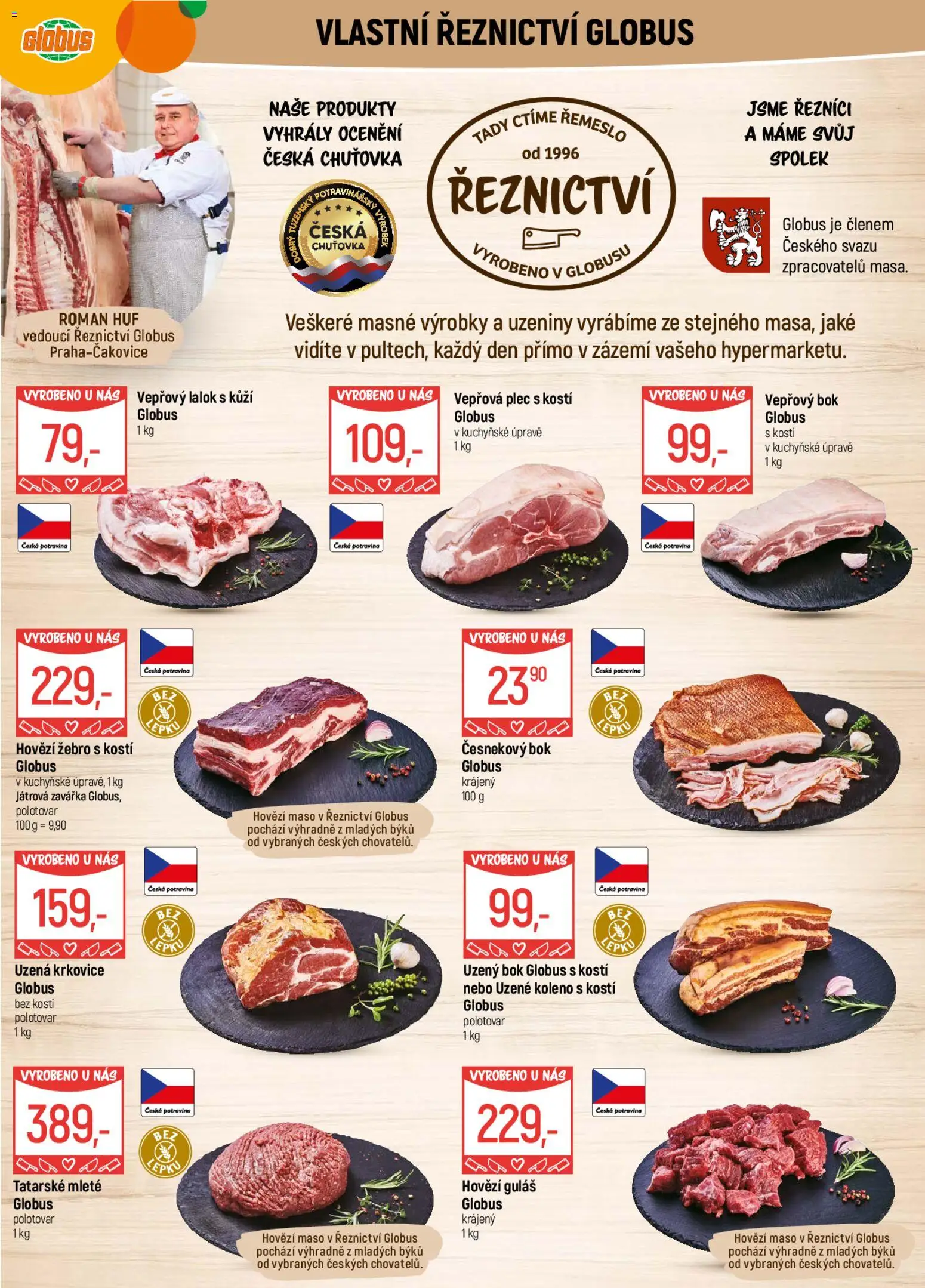 Globus leták od 27.12.2025 | Strana: 3 | Produkty: Hovězí, Globus, Vepřový bok, Uzená krkovice