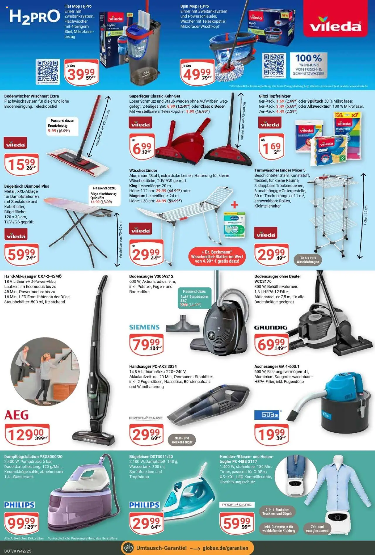 Globus prospekt Wetzlar-Dutenhofen	 – gültig ab 12.10.2025 | Seite: 20 | Produkte: Philips, Bügeleisen, Mixer, Steckdose