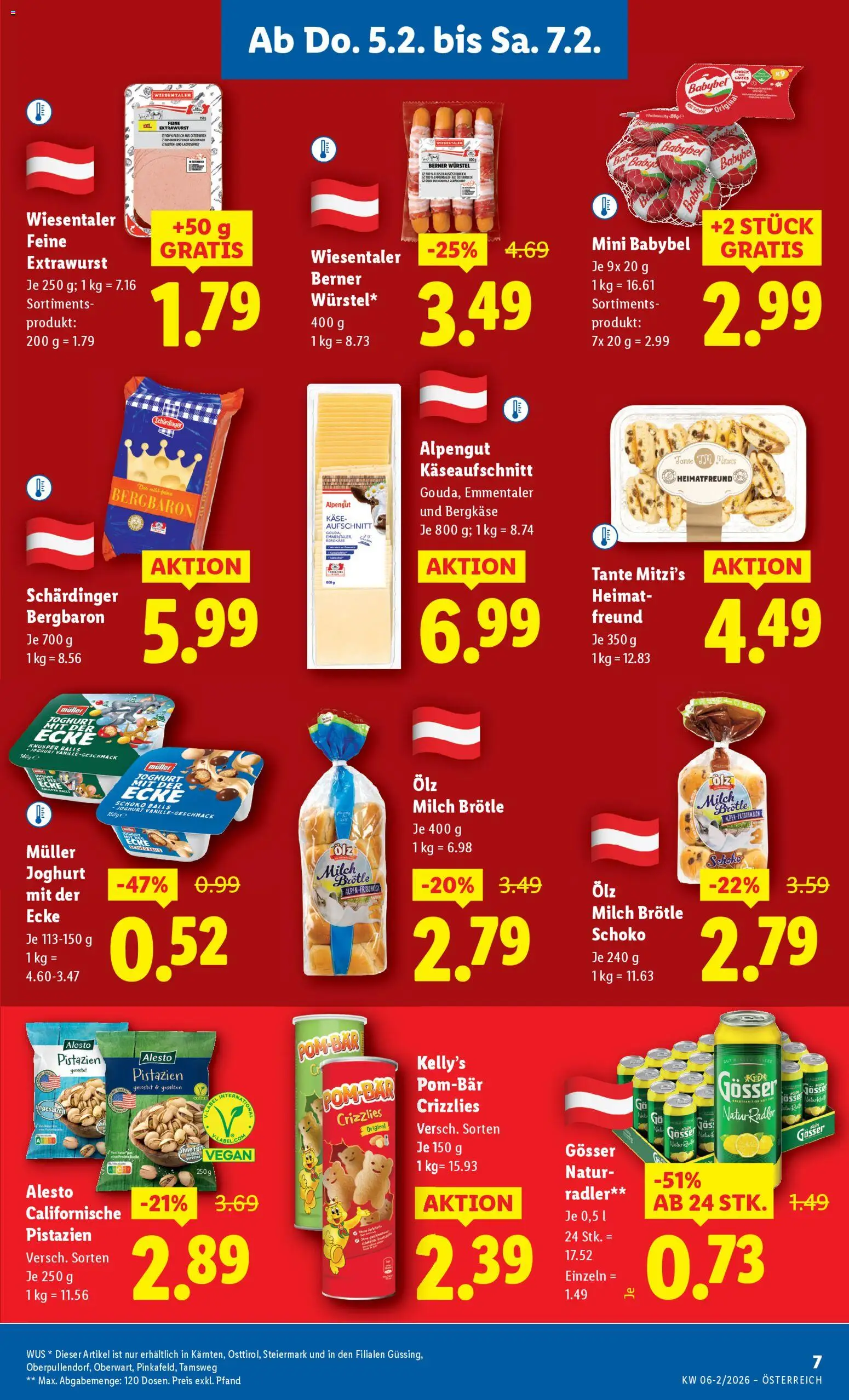 Lidl Flugblatt - Oberpullendorf, Güssing, Oberwart gültig ab 05.02.2026 | Seite: 11 | Produkte: Milch, Käse, Joghurt