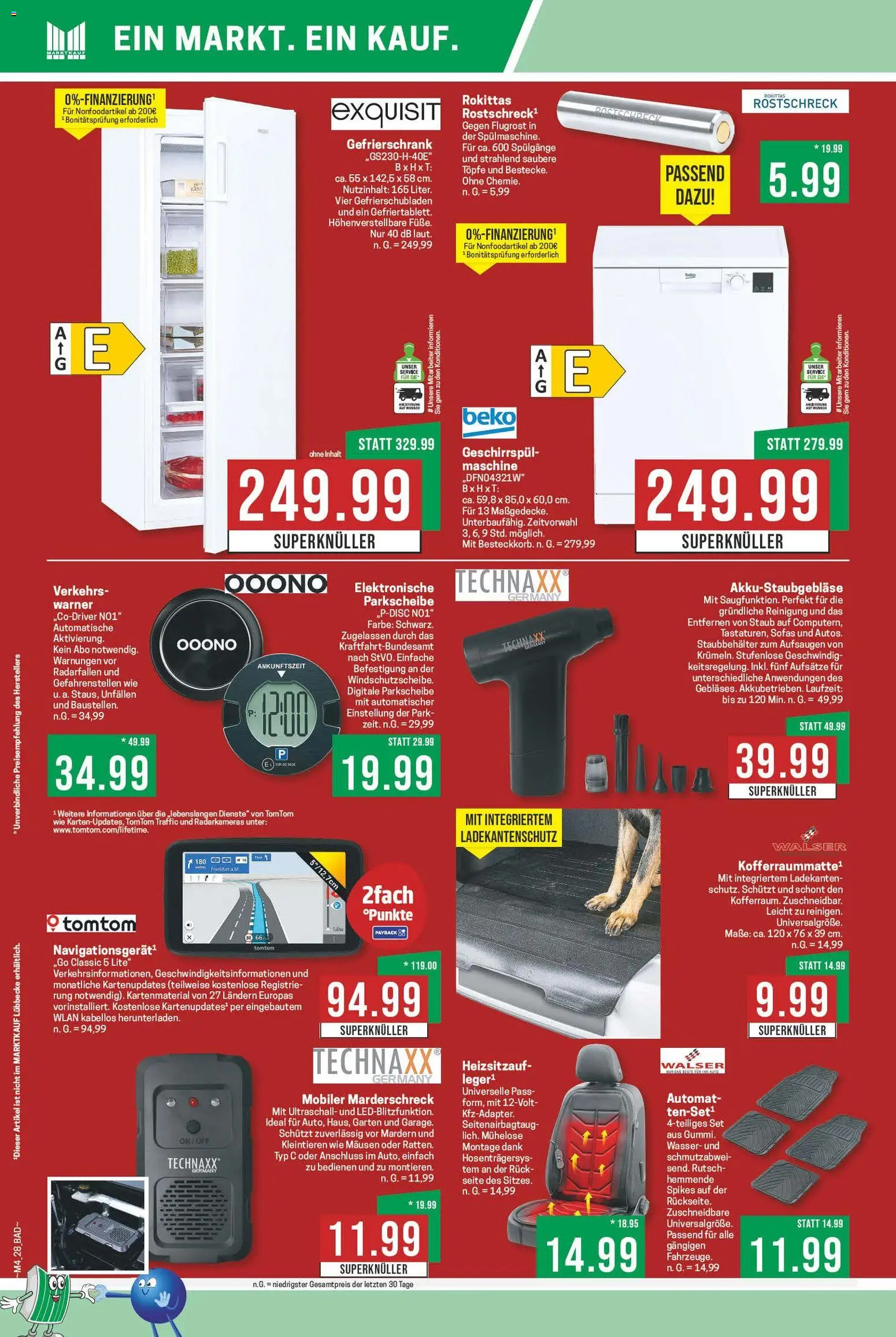 Marktkauf Prospekt 	 – gültig ab 19.01.2026 | Seite: 28 | Produkte: Gefrierschrank, Wasser