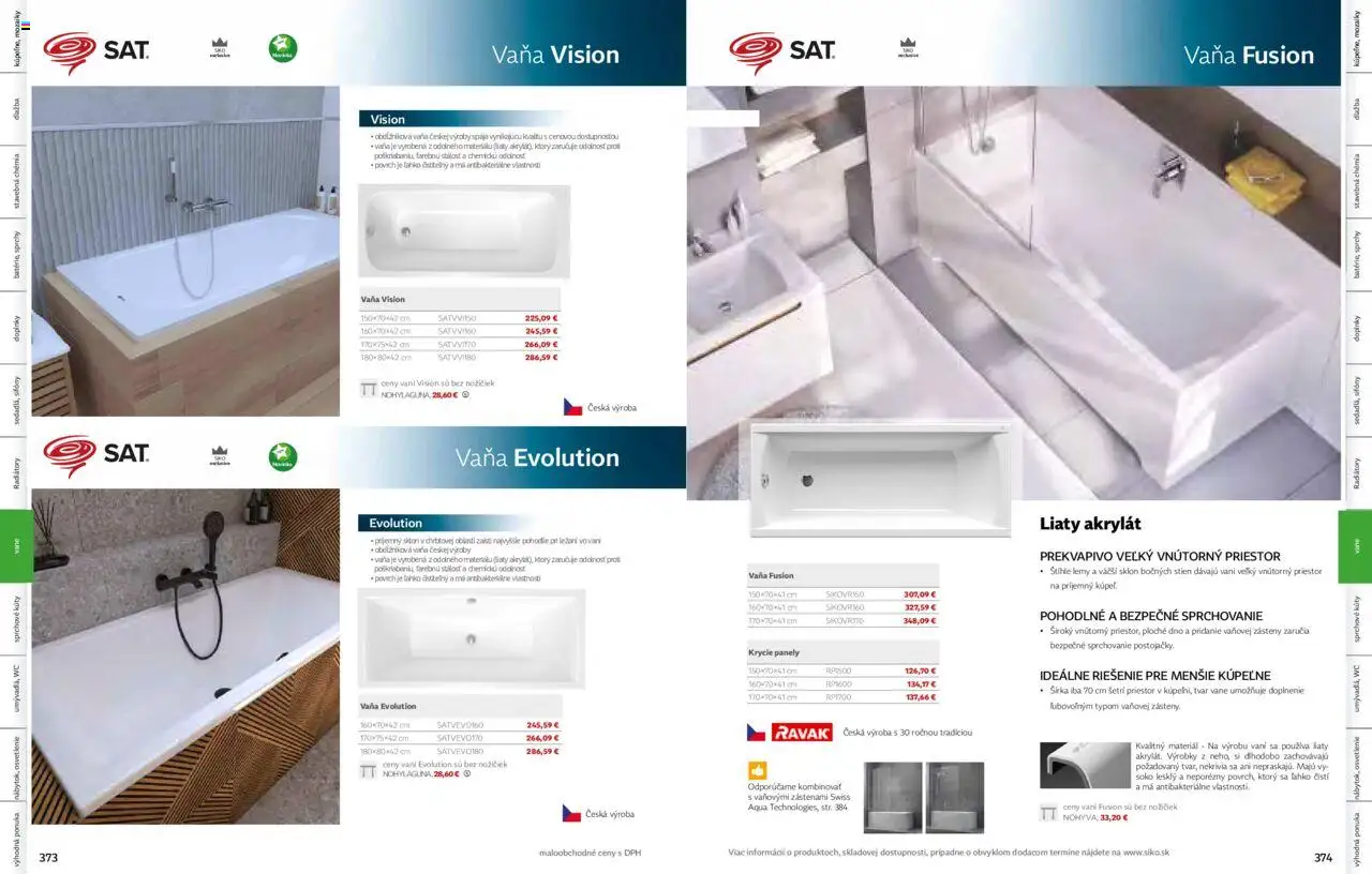 Nové Siko akcie – leták je platný od 01.09.2025 | Strana: 188 | Produkty: Panely, Osvetlenie, Vaňa, Radiátory