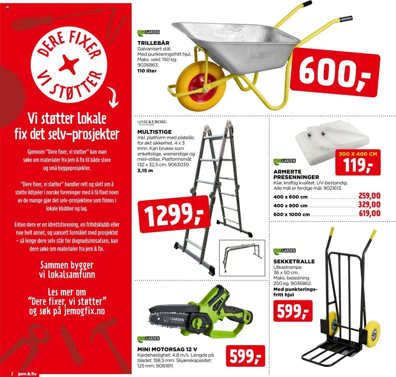 | Side: 2 | Produkter: Motorsag, Vekt