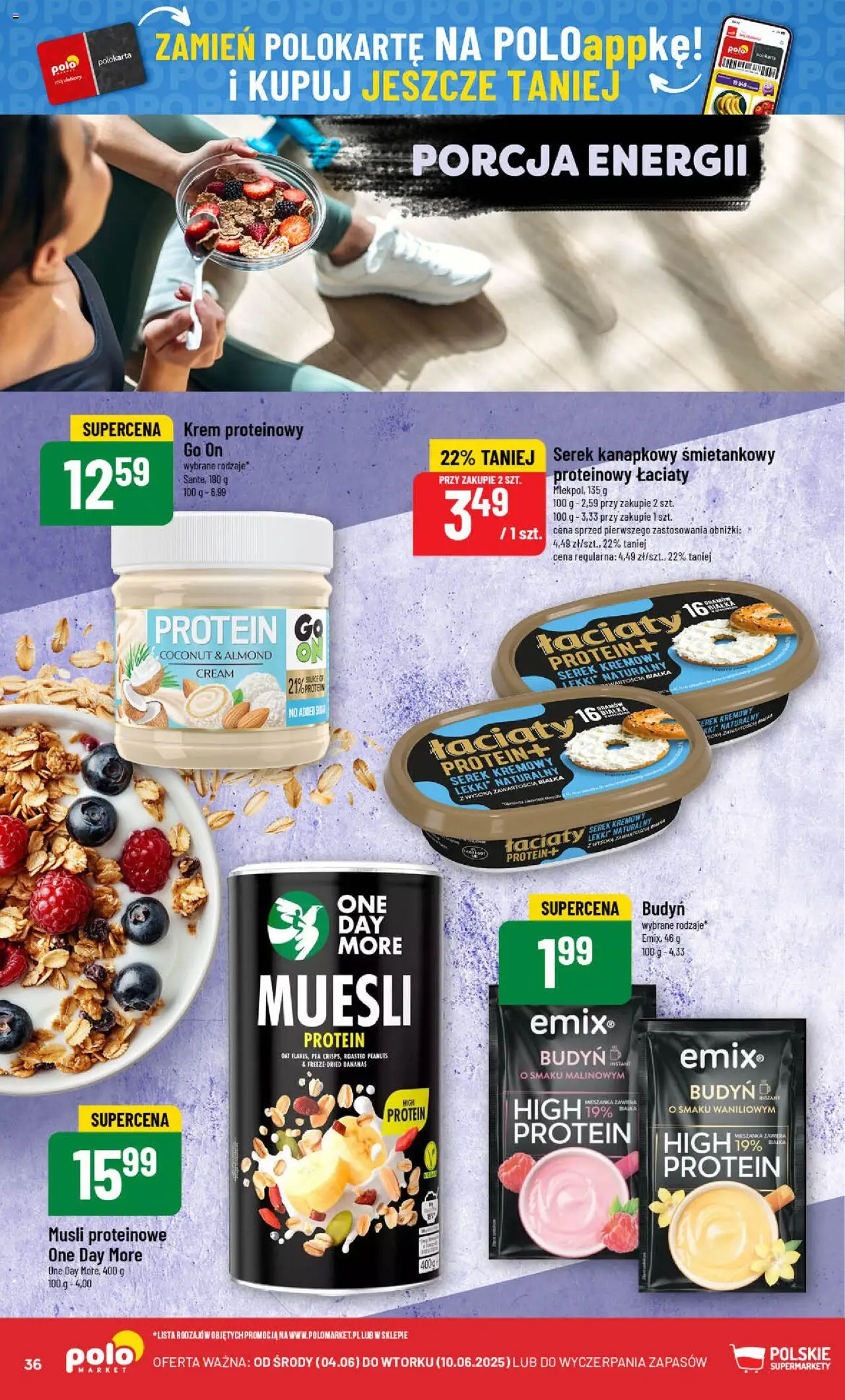 POLOmarket Gazetka od 04.06.2025 | Strona: 36 | Produkty: Serek kanapkowy, Serek, Sushi, Krem