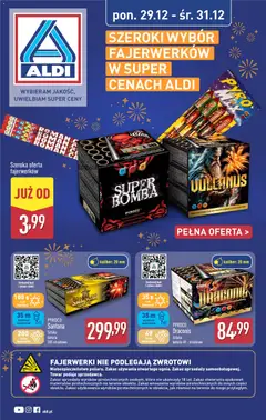 Pogląd oferty "Aldi Gazetka - Fajerwerki" - ważna od 29.12.2025