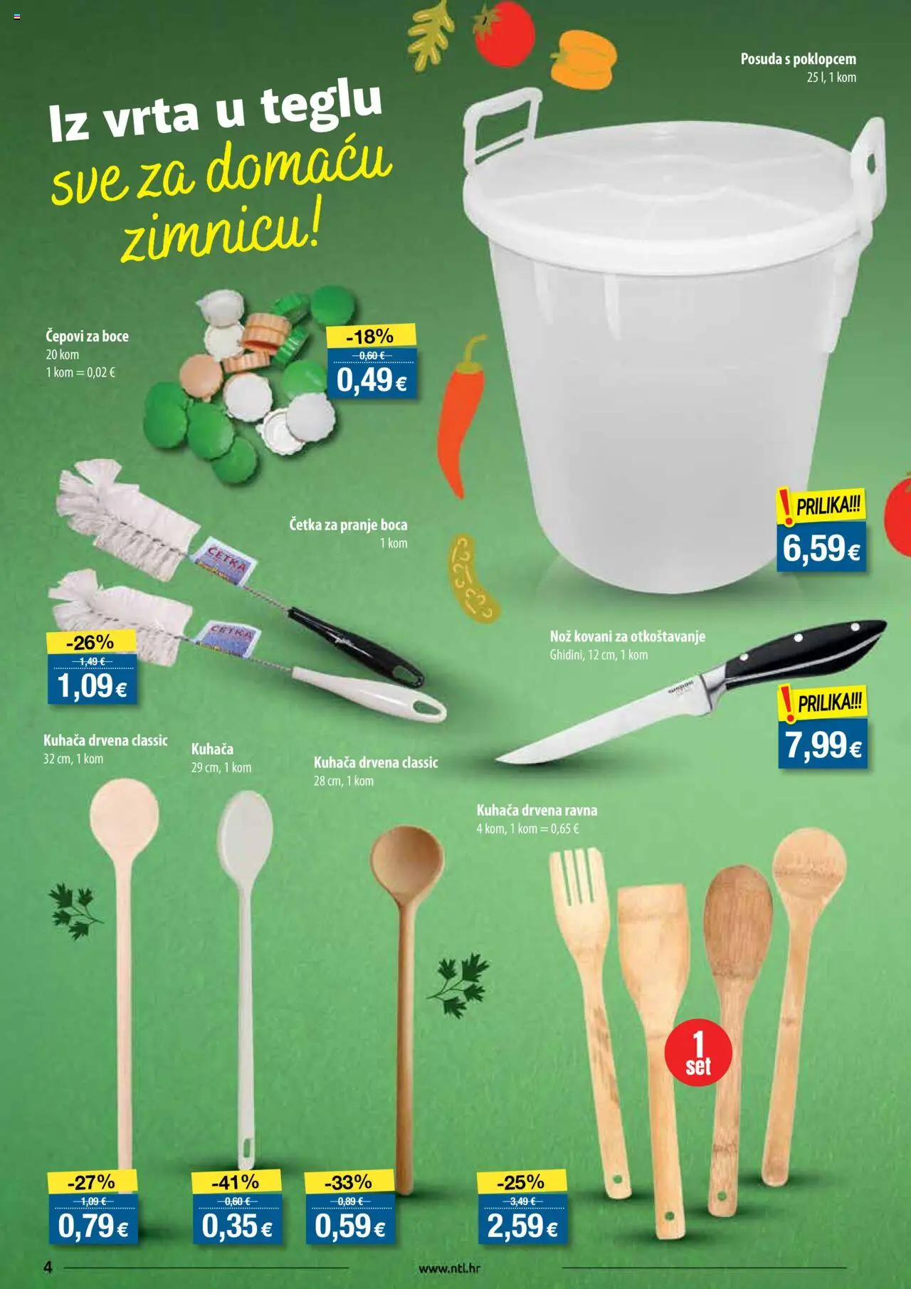 NTL katalog | vrijedi od 06.08.2025 | Stranica: 4 | Proizvodi: Četka, Kuhača, Nož