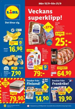 Lidl - erbjudanden - Förhandsvisning av reklamblad från butik Lidl aktuell från 15.09.2025