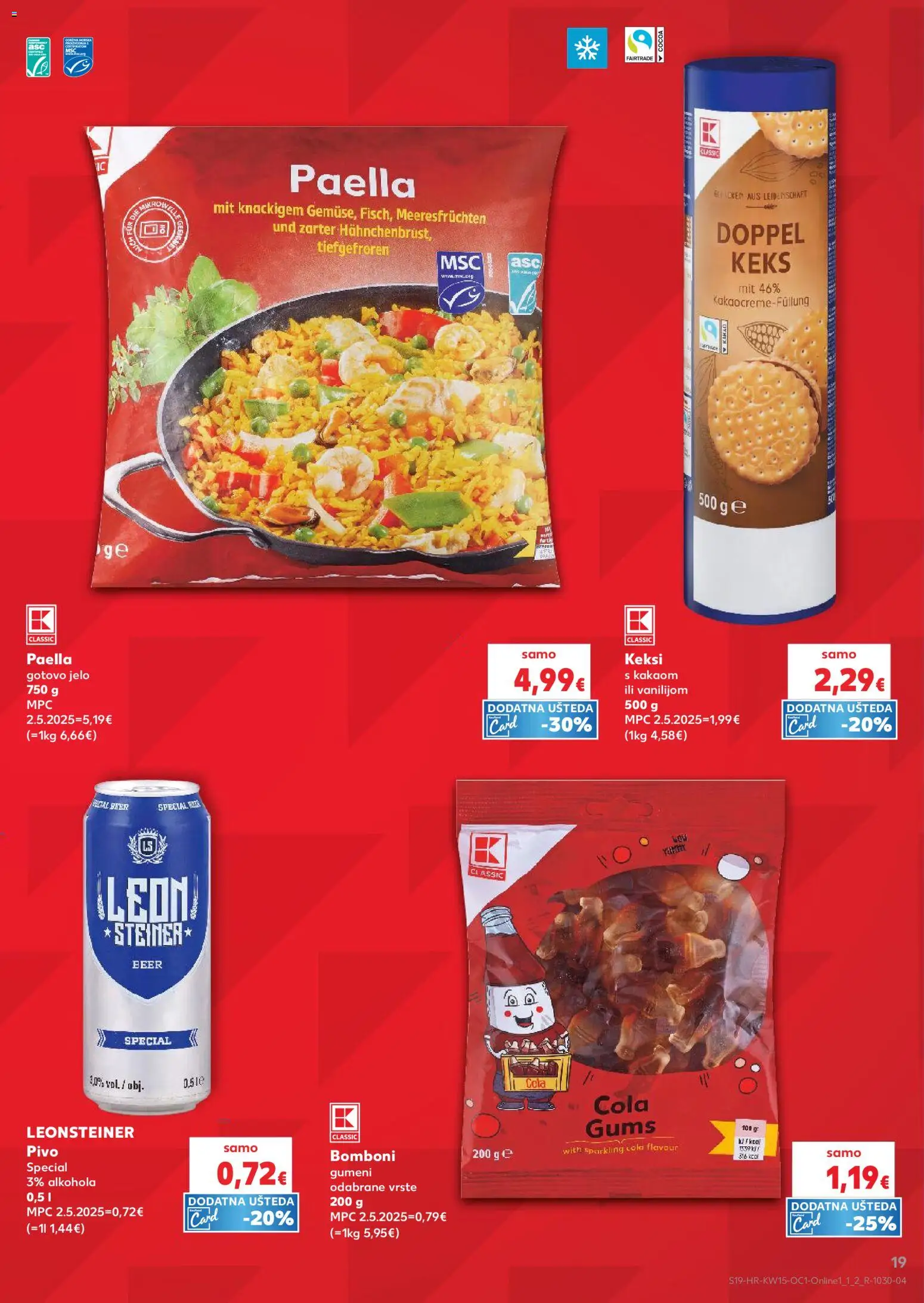 Kaufland katalog | vrijedi od 08.04.2026 | Stranica: 19 | Proizvodi: Keksi, Bomboni, Keks, Kakao