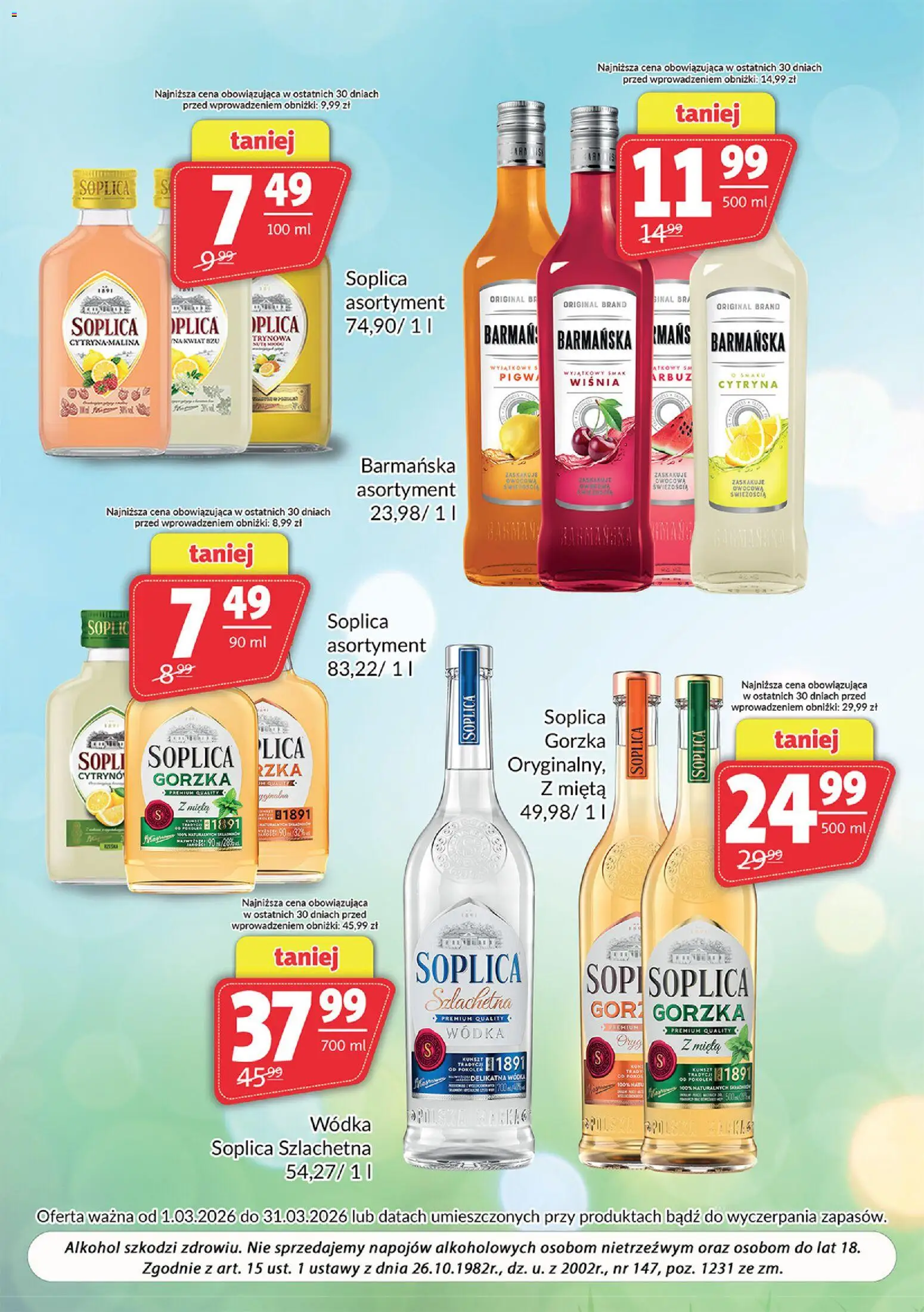 Prim Market gazetka - Oferta alkoholowa od 01.03.2026 | Strona: 2 | Produkty: Cytryna, Arbuz, Alkohol, Wódka