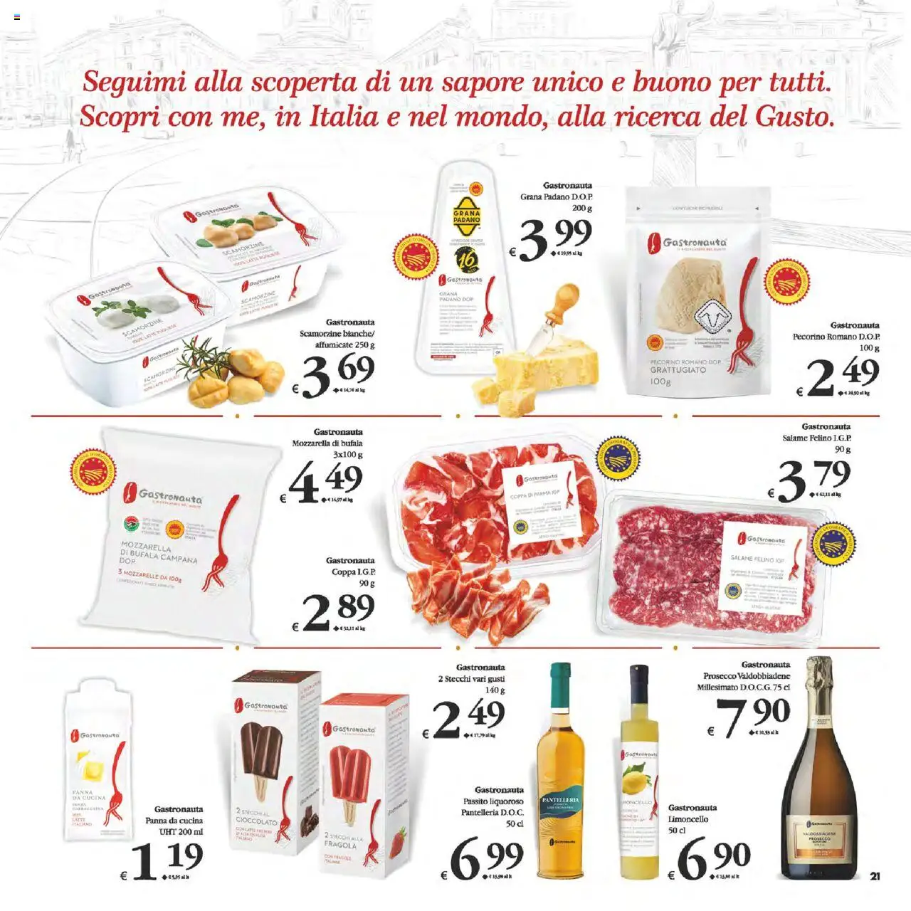 Volantino Decò del 12.08.2025 | Pagina: 21 | Prodotti: Mozzarella, Grana Padano, Limoncello, Pecorino Romano
