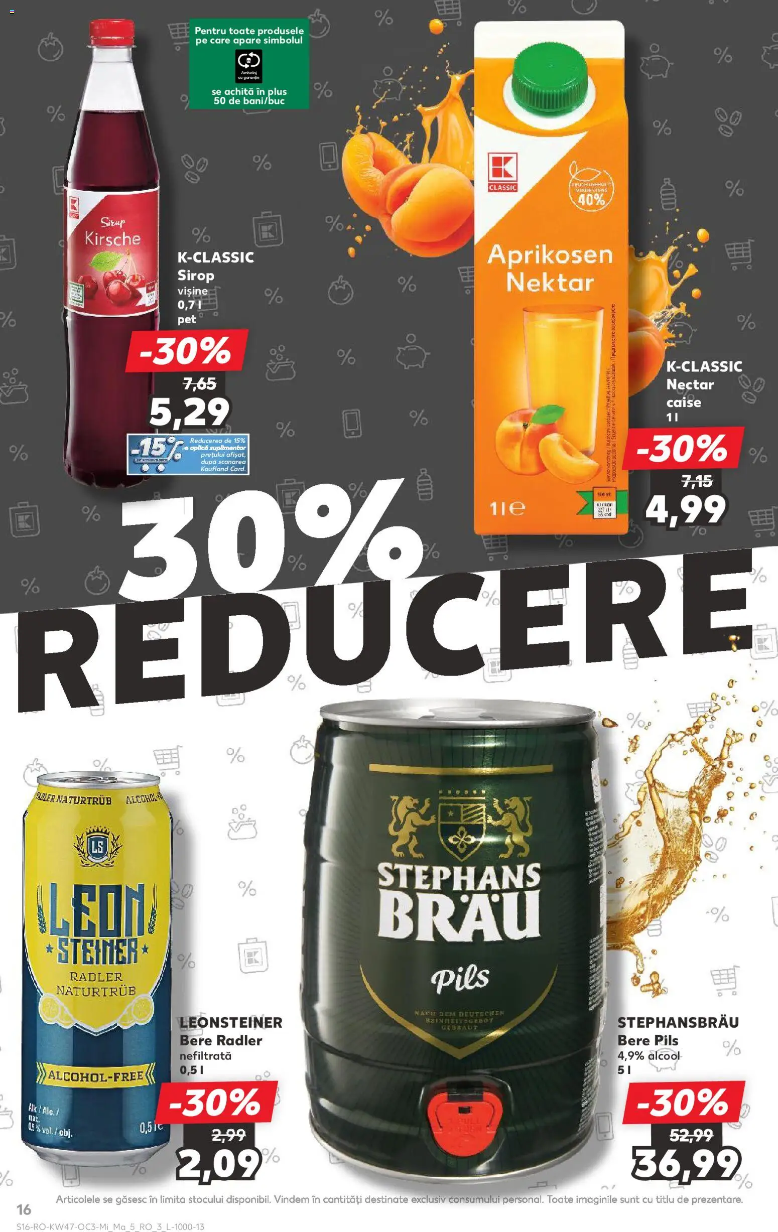 Kaufland RO akciós ujság - amely érvényes a következő dátumtól: 19.11.2025 | Oldal: 16 | Termékek: Radler