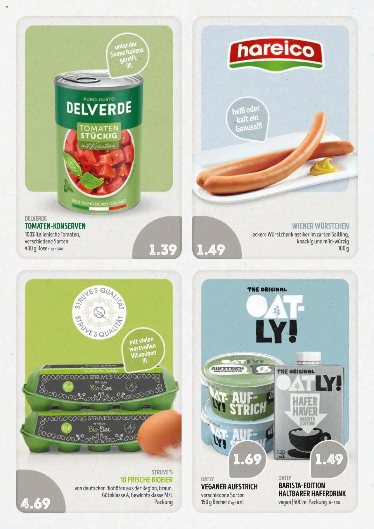 Edeka Struve Prospekt 	 - gültig ab dem 25.08.2025 | Seite: 14 | Produkte: Wiener wurstchen, Eier, Haferdrink, Oatly