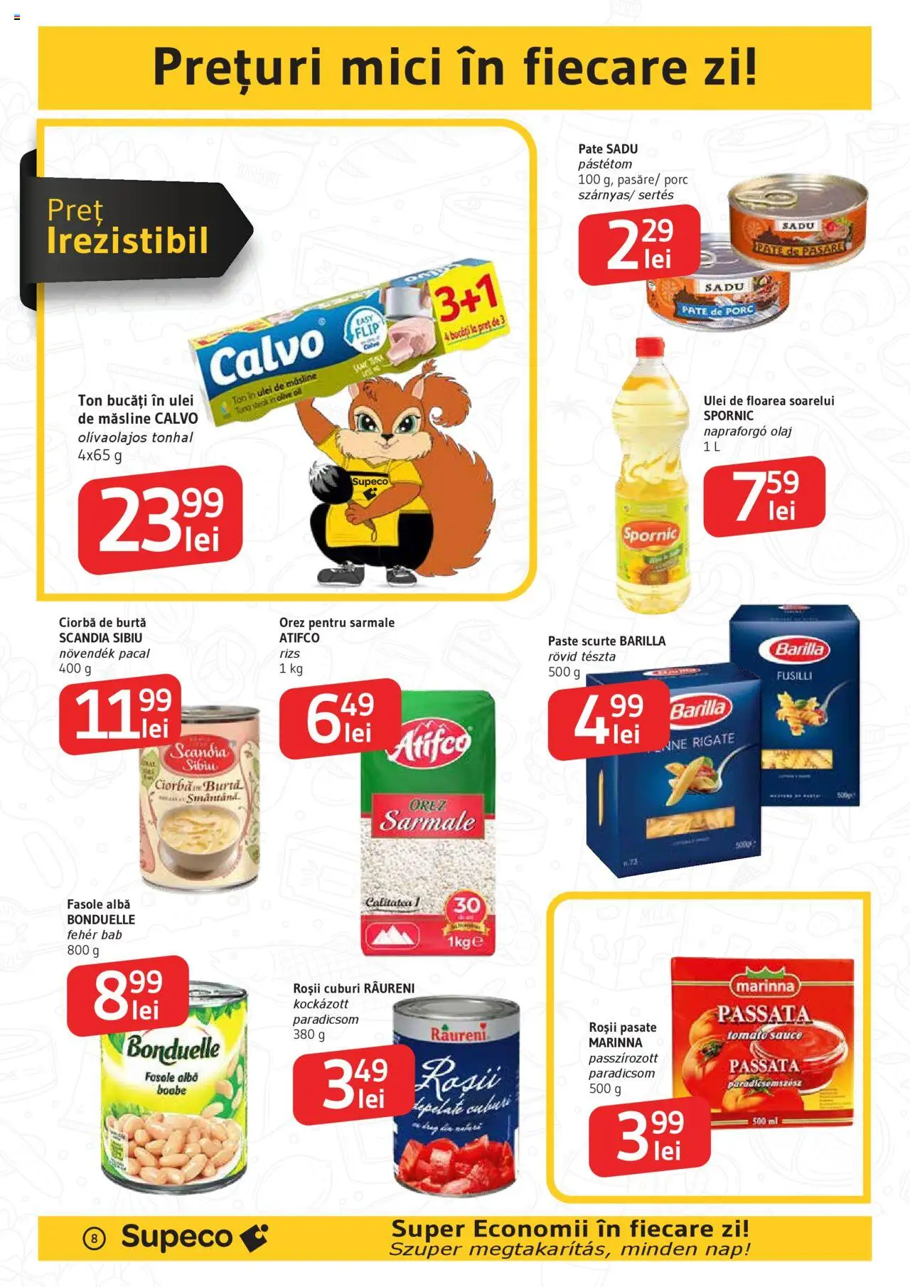 Noul catalog Supeco – valabil de la 16.10.2025 | Pagină: 8 | Produse: Pate, Ulei, Roșii, Orez