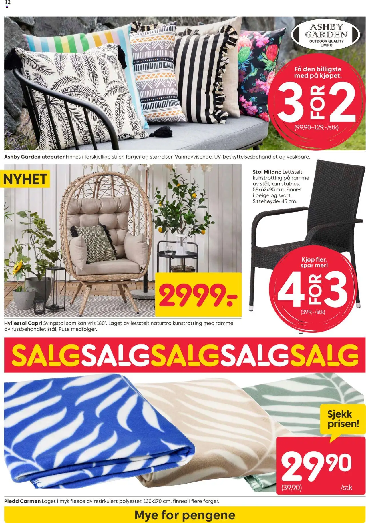  | Side: 12 | Produkter: Hvilestol, Pute, Stol, Capri