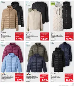 Ženska jakna, od umjetnih vlakana vel. S-XL razne boje komad - Pregled kataloga iz trgovine Kaufland, vrijedi od 05.11.2025 | Stranica: 33