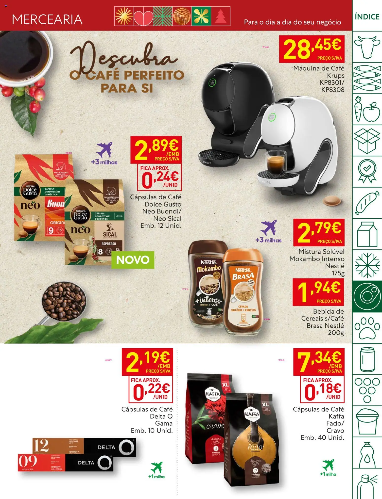 Recheio folheto │ válido de 11.11.2025 | Página: 21 | Produtos: Delta q, Centeio, Nestlé, Dolce gusto