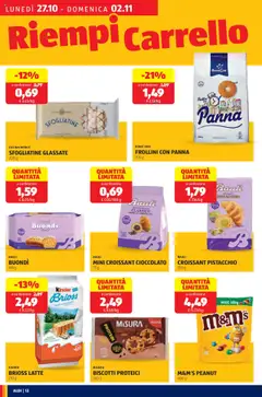 Anteprima del volantino MINI CROISSANT CIOCCOLATO, 75 g valido a partire dal 27.10.2025 | Pagina: 12