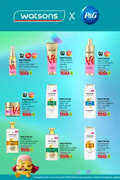 29.01.2026 tarihinden itibaren geçerli olan Watsons kataloğu önizlemesi | Sayfa: 2 | Ürünler: Şampuan, Saç Kremi, Saç yağı, Maske