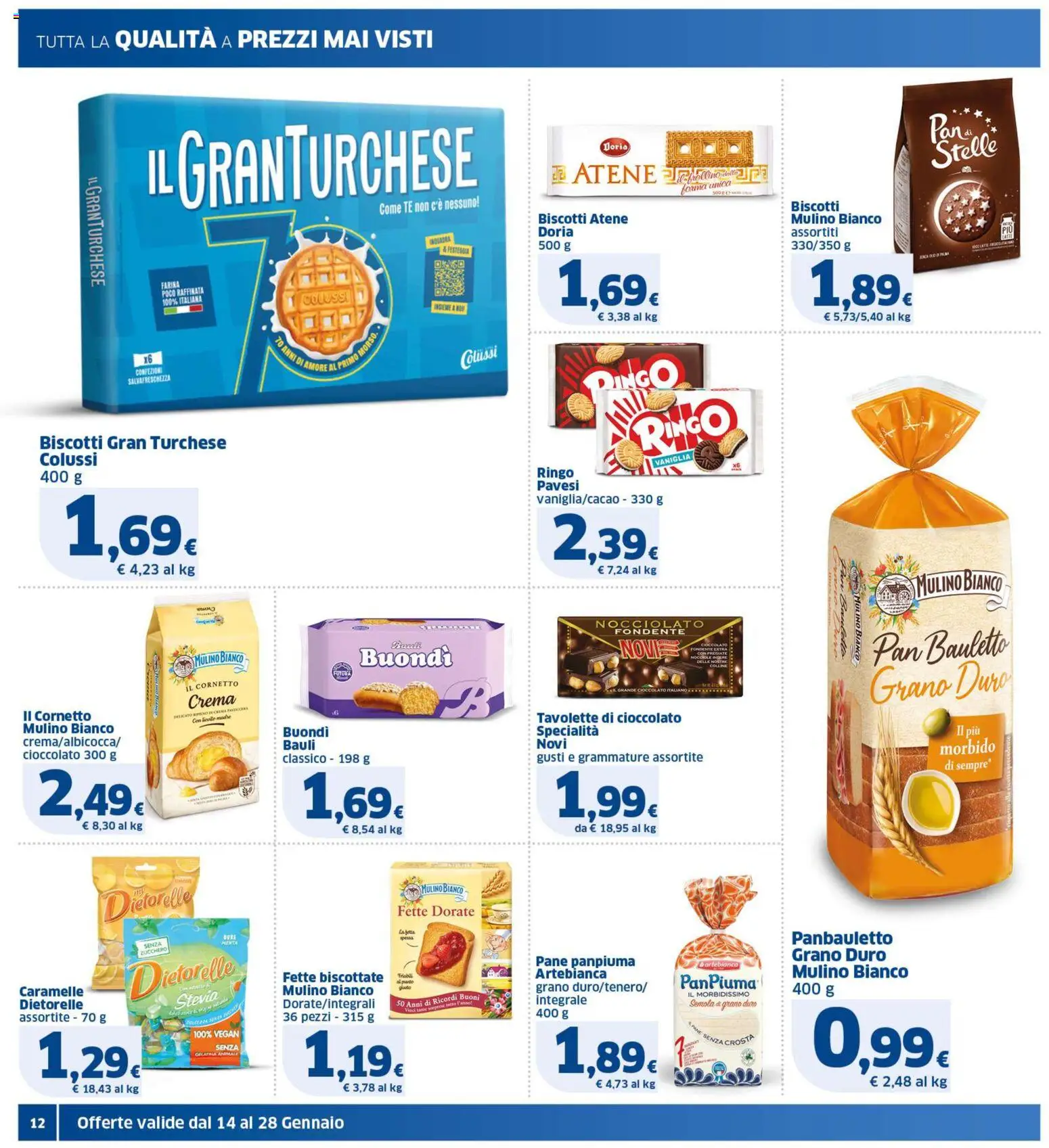 Volantino SIGMA del 14.01.2026 | Pagina: 12 | Prodotti: Stevia, Pane, Menta, Fette biscottate
