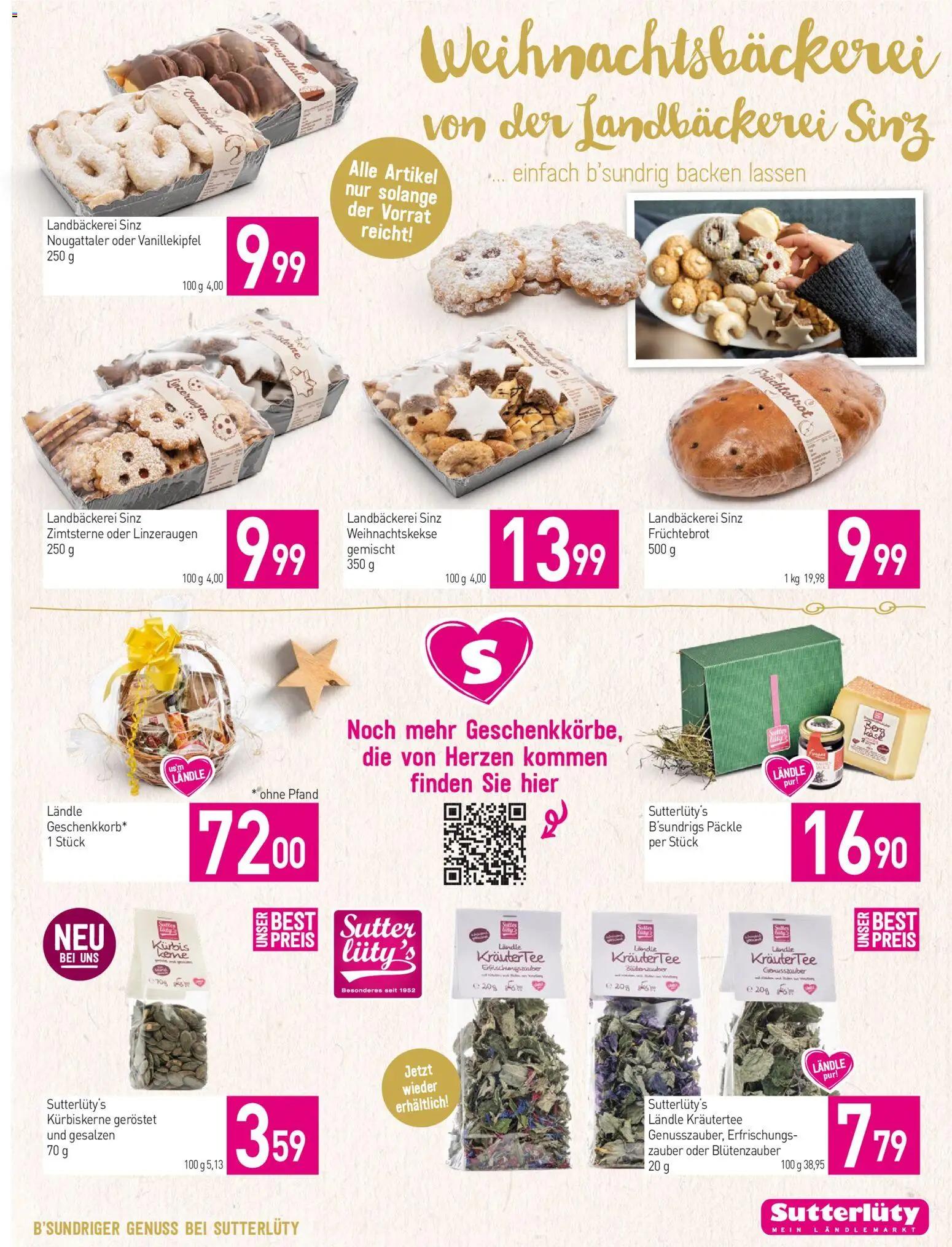 Sutterlüty Flugblatt gültig ab 11.12.2025 | Seite: 27 | Produkte: Kürbis, Käse