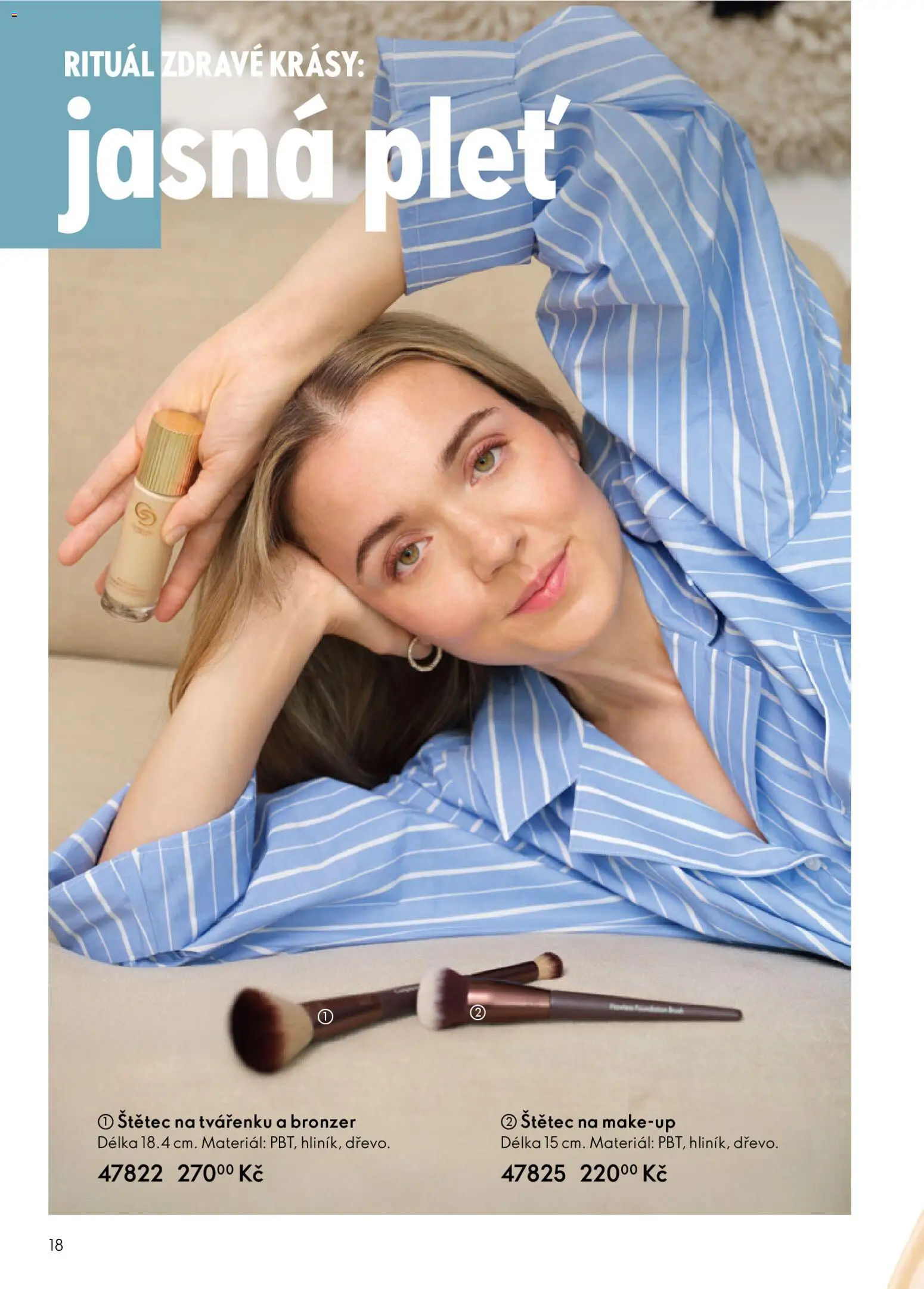 Oriflame katalog č.01/2026 od 30.12.2025 | Strana: 18 | Produkty: Makeup, Bronzer, Štětec