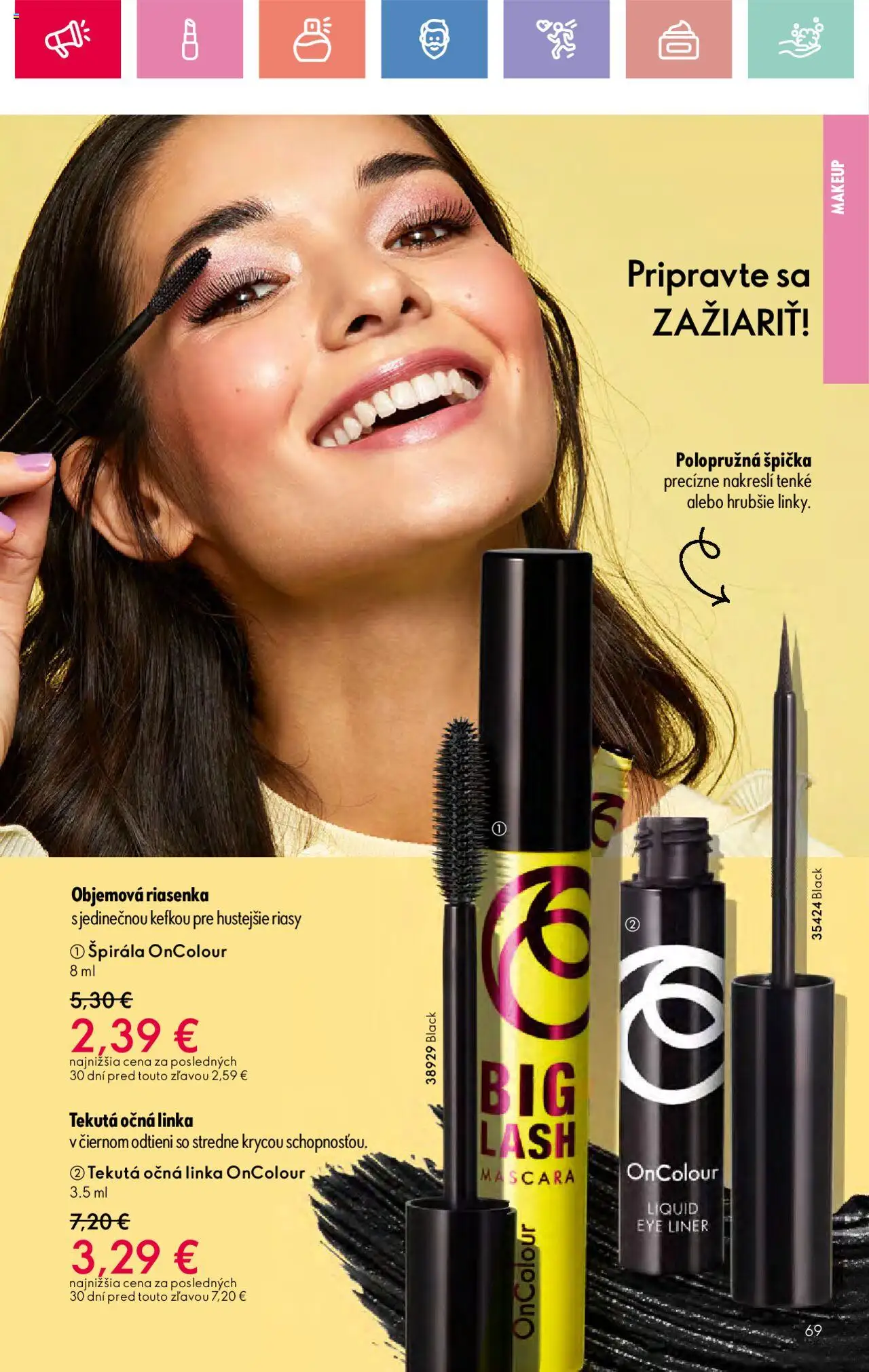 Katalóg Oriflame 12 2025 │ platný od 17.08.2025 | Strana: 69 | Produkty: Riasenka, Očná linka