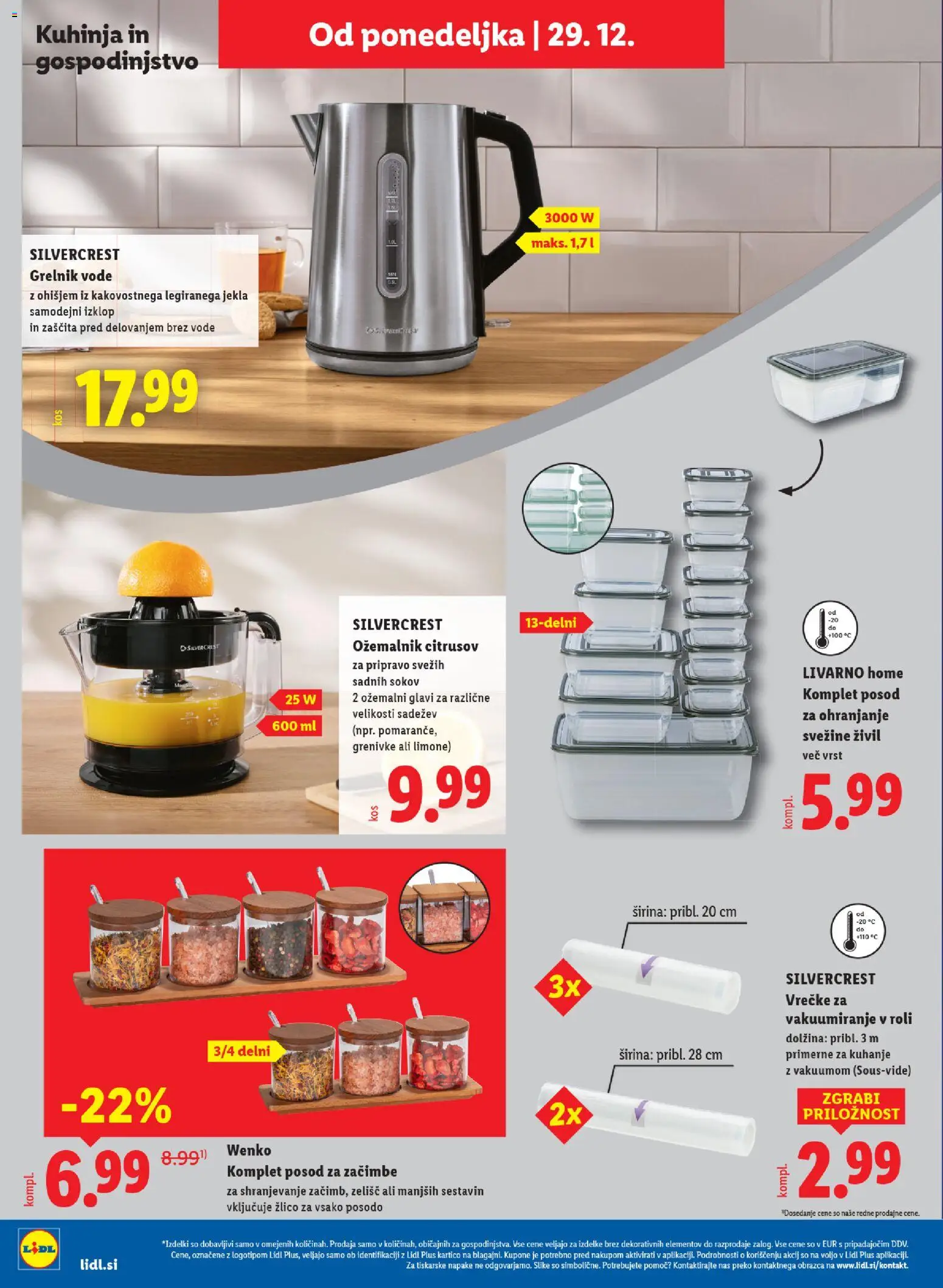 Novi Lidl katalog ponudbe – veljaven od 23.12.2025 | Stran: 54 | Izdelki: Kuhinja, Grelnik vode, Zacimbe