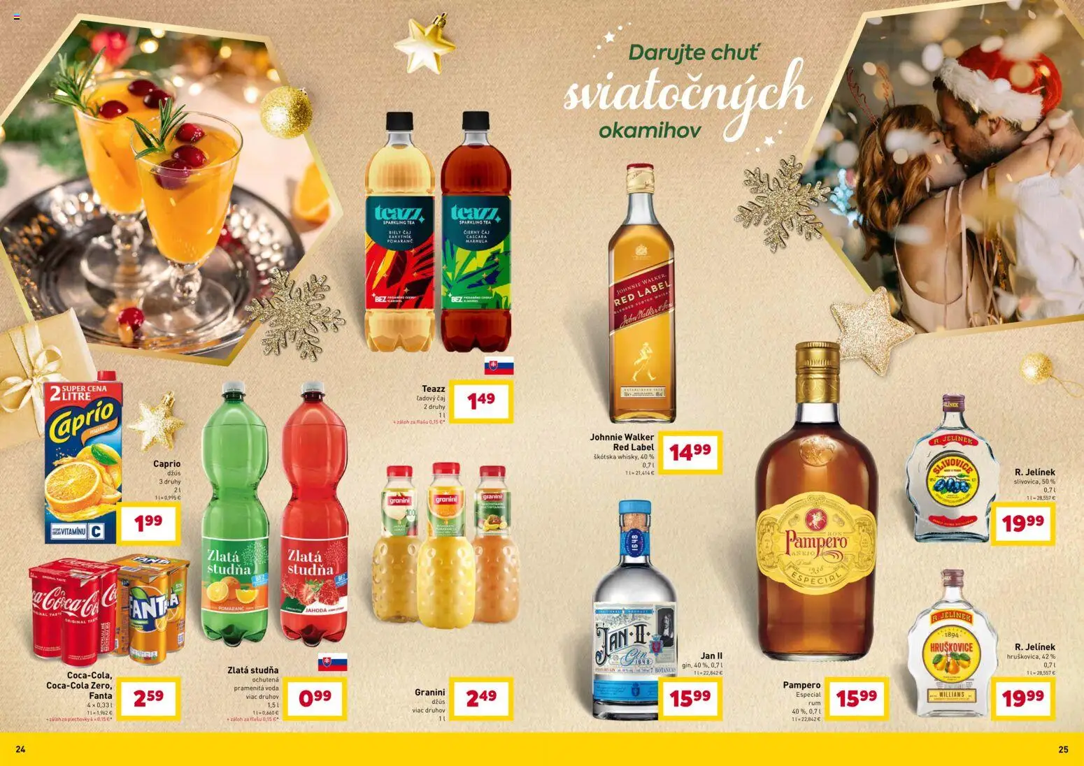 Nové Billa akcie – leták je platný od 12.11.2025 | Strana: 13 | Produkty: Džús, Čaj, Fanta, Voda