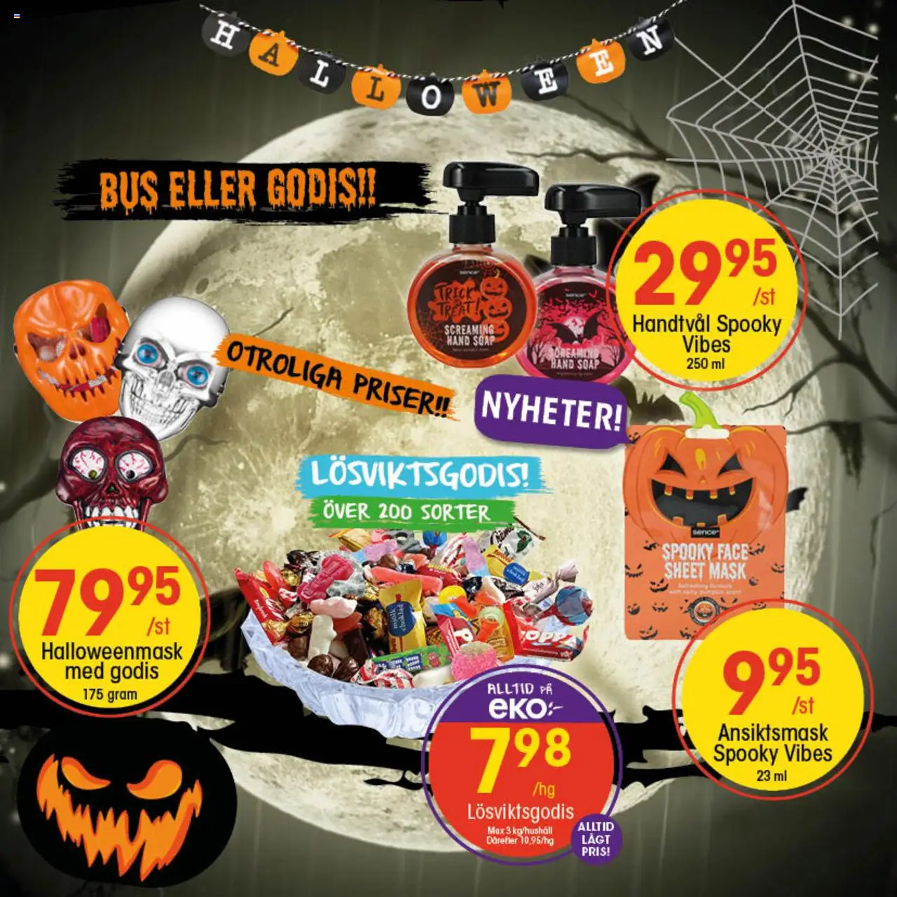 EKO reklamblad aktuell från 29.09.2025 | Sida: 5 | Produkter: Mask, Mjölk, Godis, Handtvål