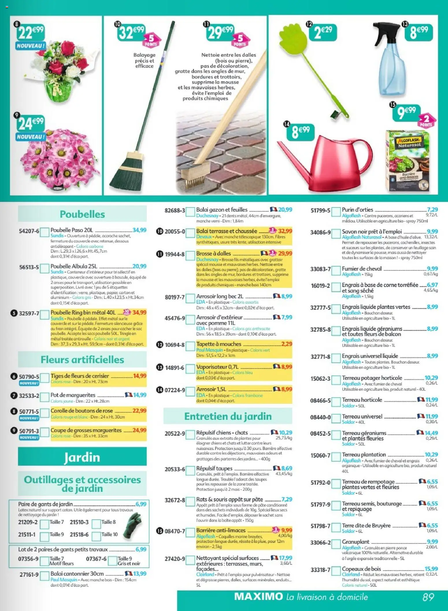 {H1} | Page: 89 | Produits: Base, Plantes, Savon, Sacs poubelle