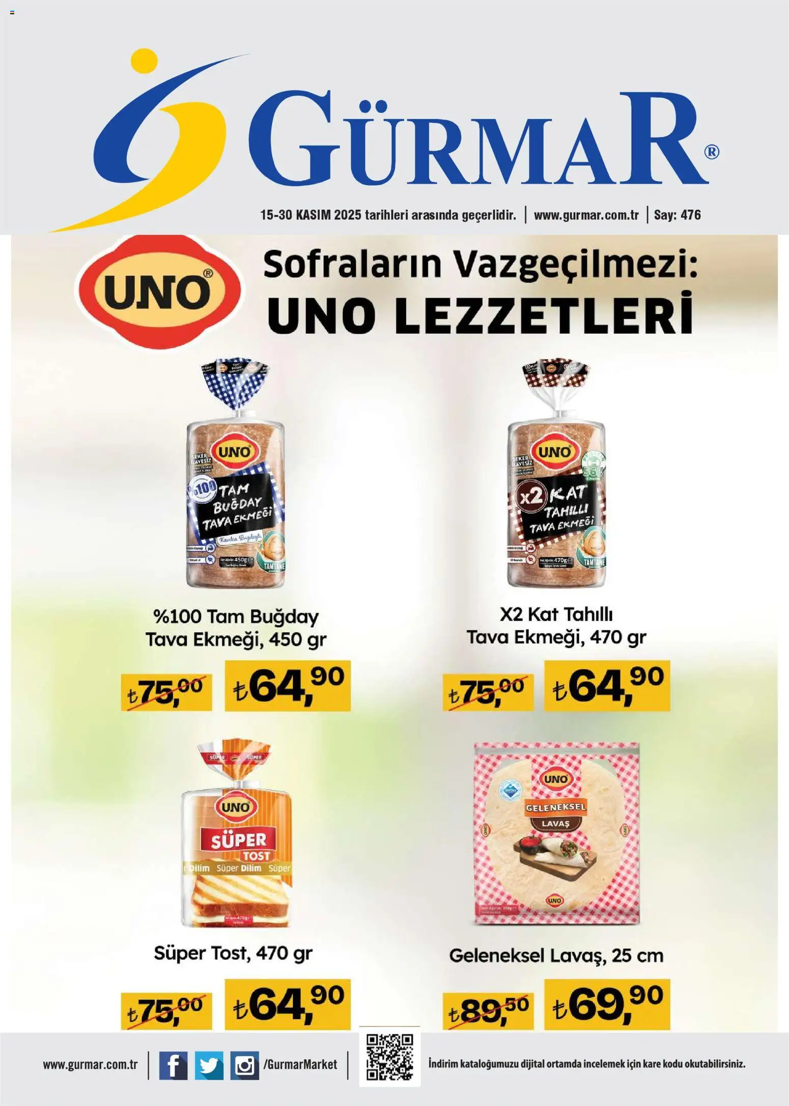 Gürmar Katalog - 15.11.2025 tarihinden itibaren geçerlidir | Sayfa: 1