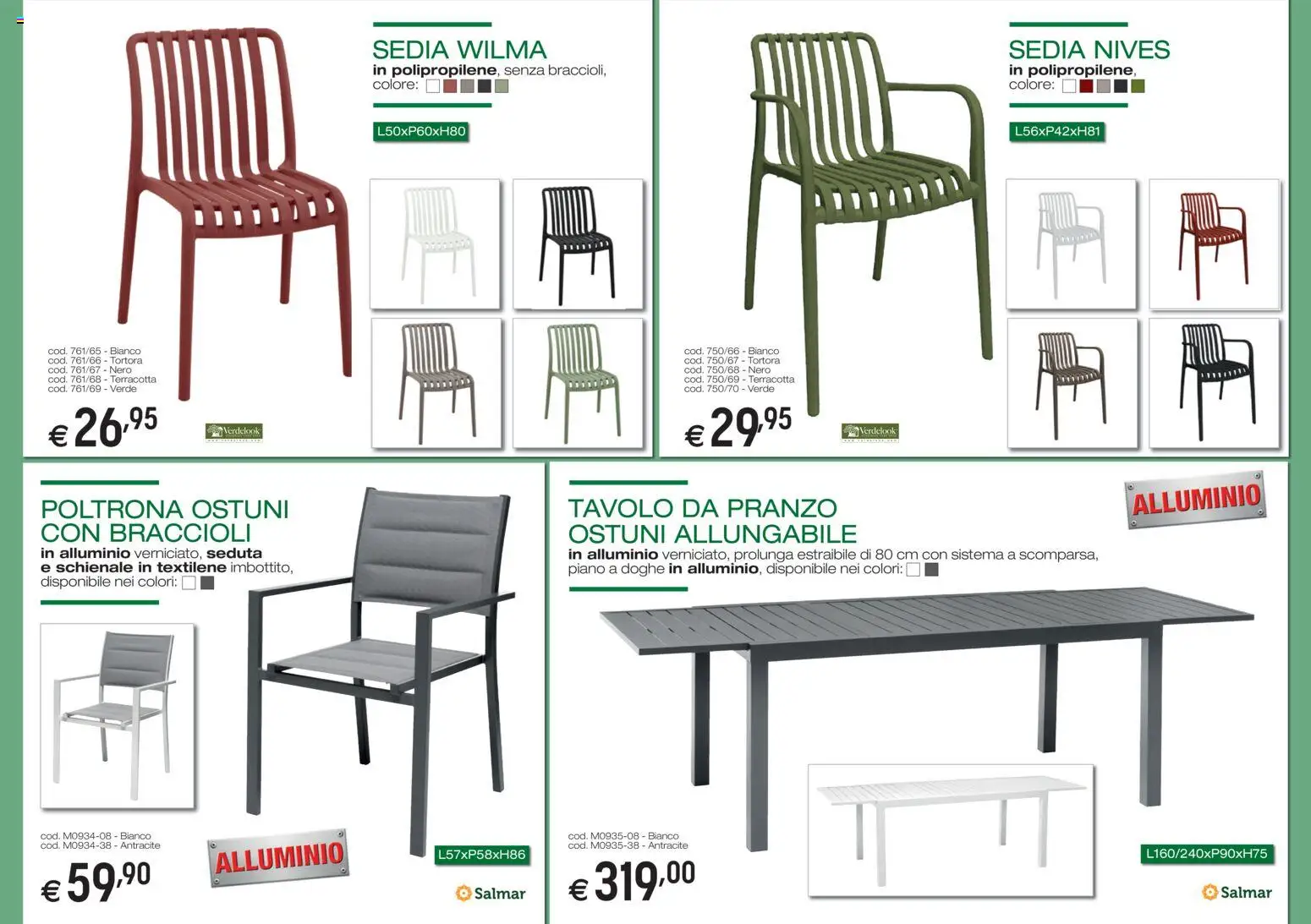 Volantino Brico OK del 05.03.2026 | Pagina: 5 | Prodotti: Alluminio, Poltrona, Tavolo, Sedia