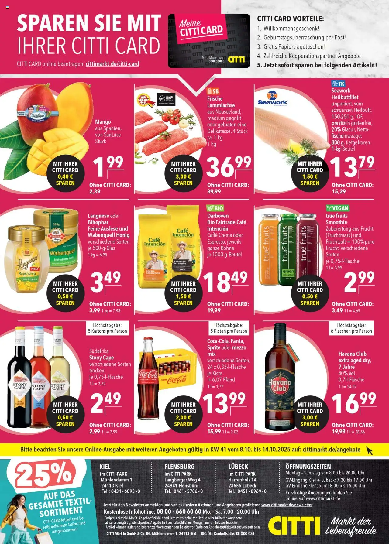 CITTI Markt Prospekt 	 – gültig ab 08.10.2025 | Seite: 18 | Produkte: Coca cola, Cola, Mango, Uhr