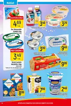 Pogląd oferty "Piotruś Pan Gazetka" - ważna od 15.01.2026 | Strona: 10 | Produkty: Jogurt naturalny, Ser, Twaróg, Jaja
