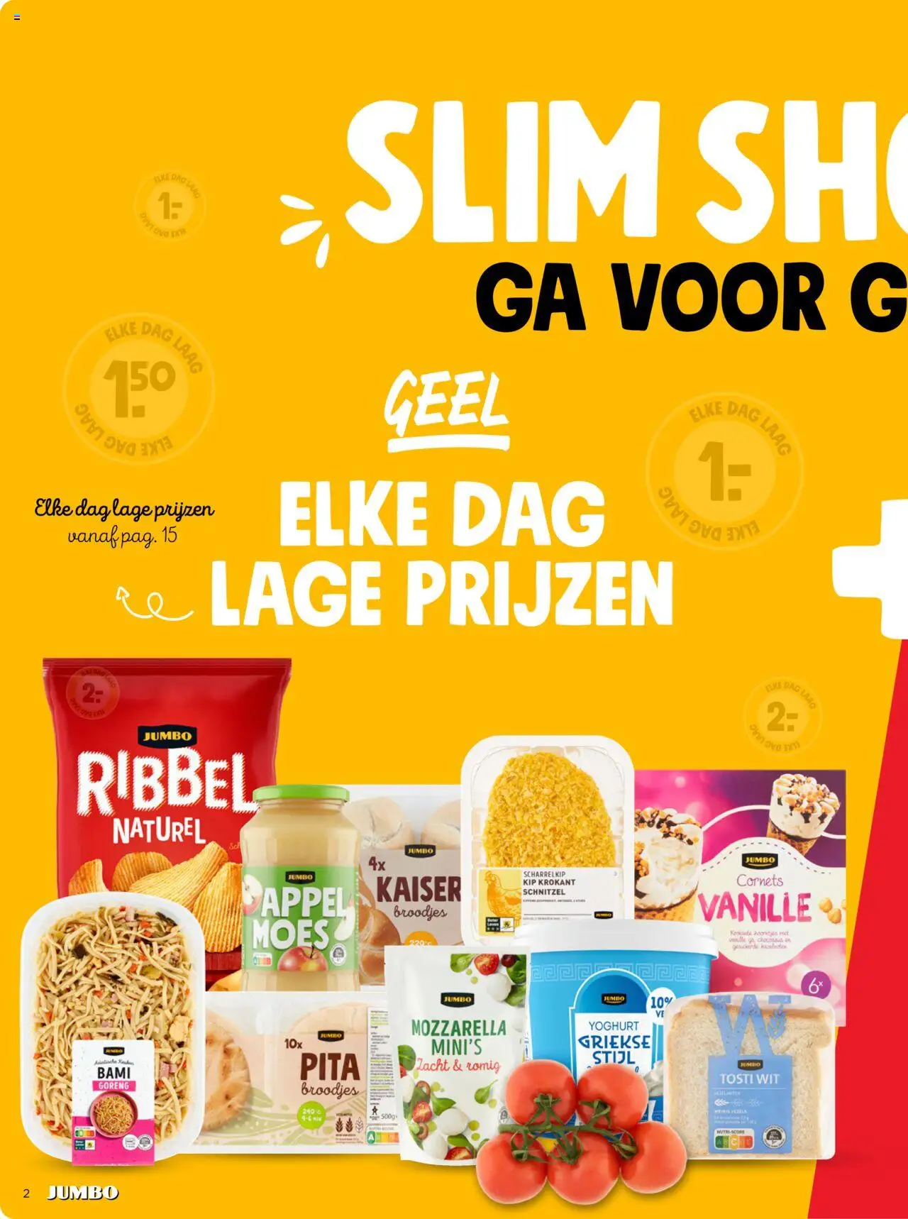  | Pagina: 2 | Producten: Schnitzel, Mozzarella, Kip, Yoghurt