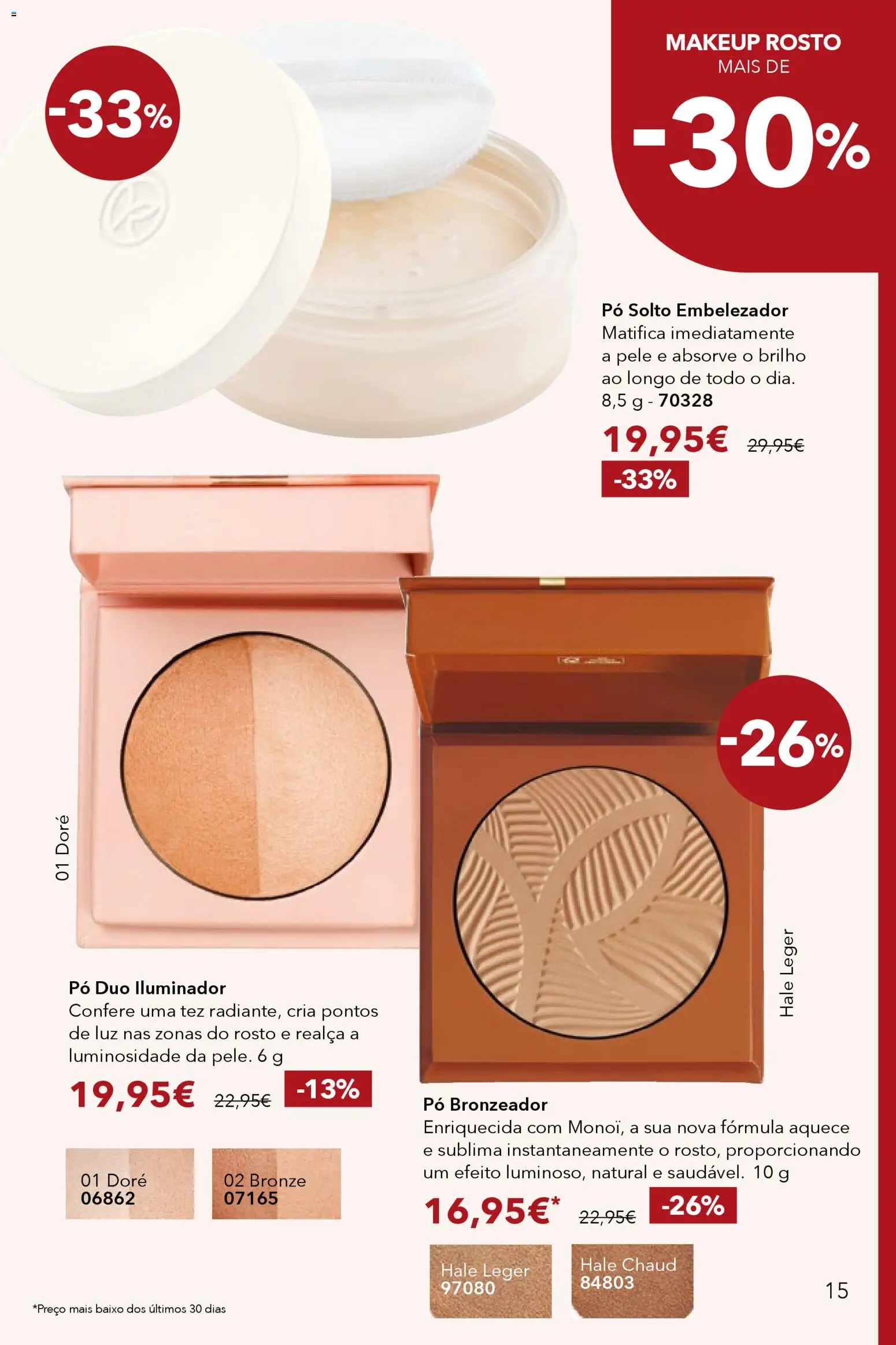 Yves Rocher catálogo 1 │ válido de 31.12.2025 | Página: 15 | Produtos: Iluminador, Pó, Bronzeador