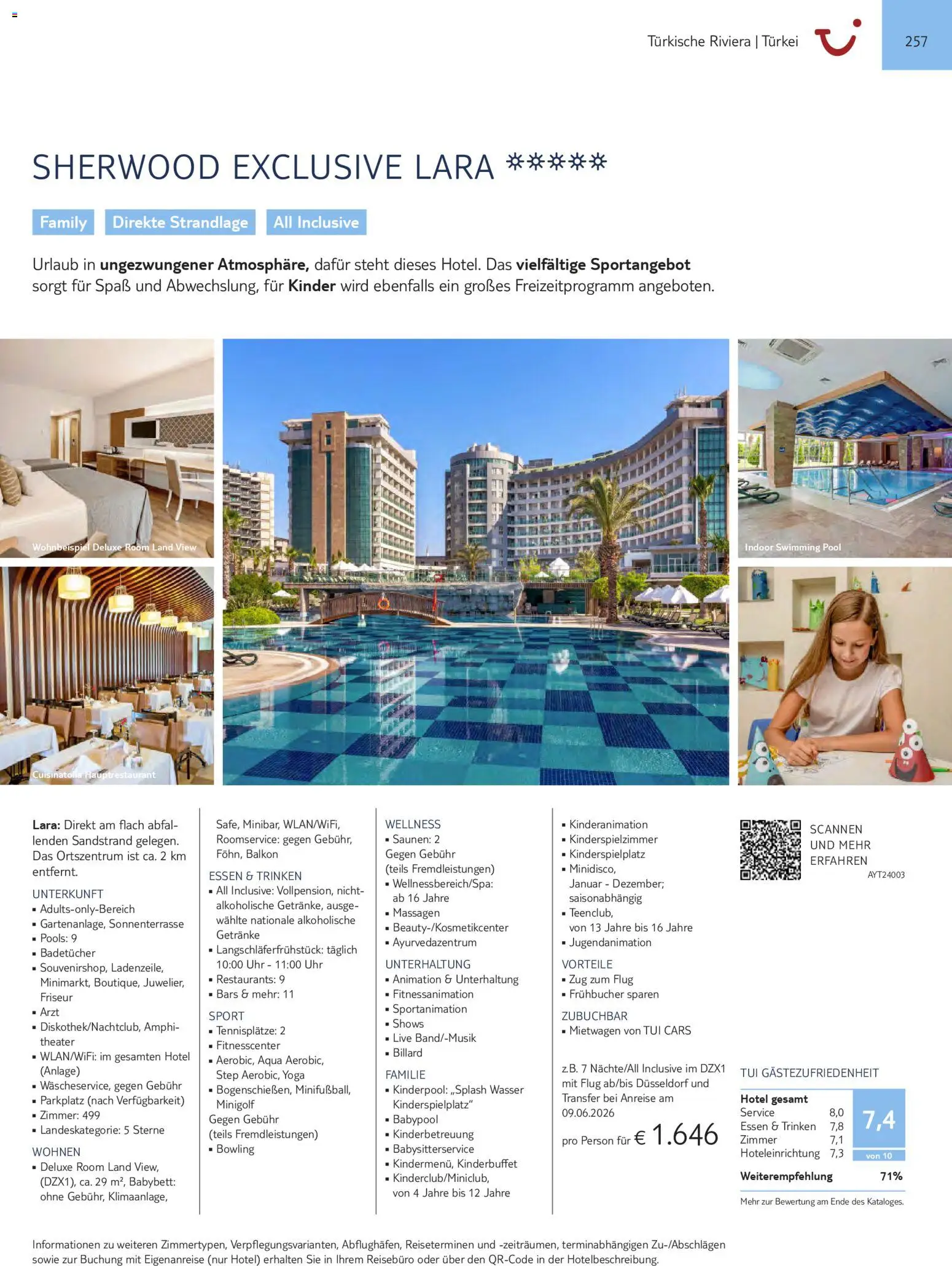 Aida  Südeuropa & Nordafrika 2026/27 – gültig ab 01.01.2026 | Seite: 257 | Produkte: Babybett, Wasser, Uhr