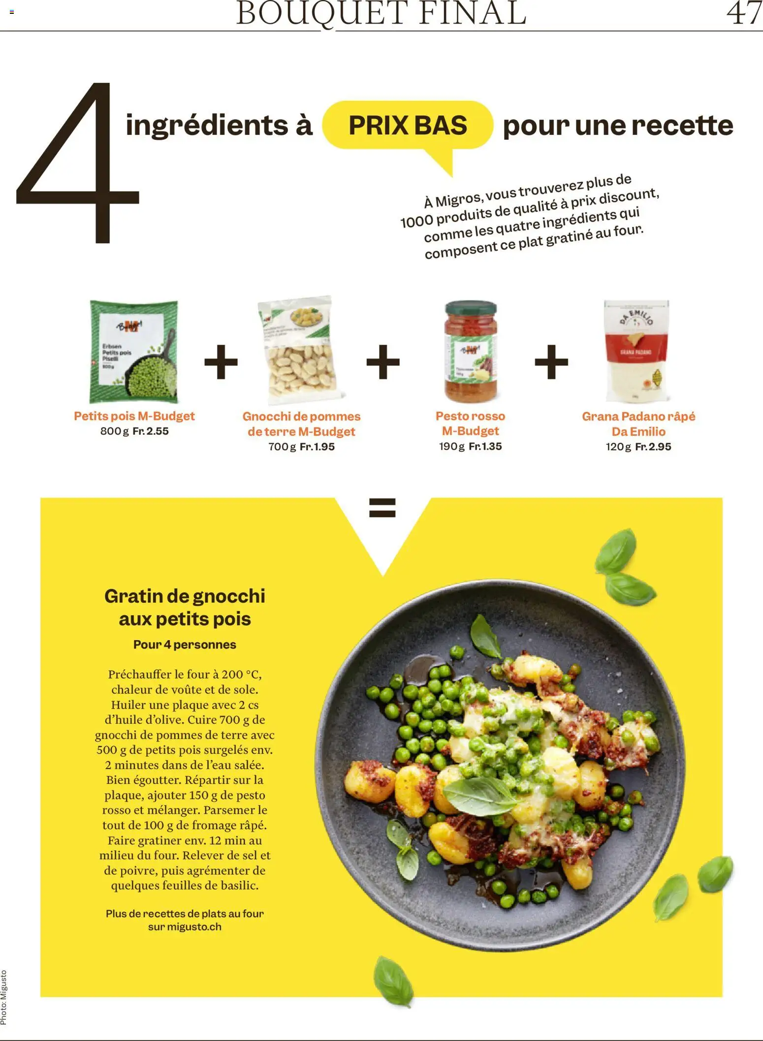 Migros Magazin FR – gültig ab 12.01.2026 | Seite: 47 | Produkte: Erbsen