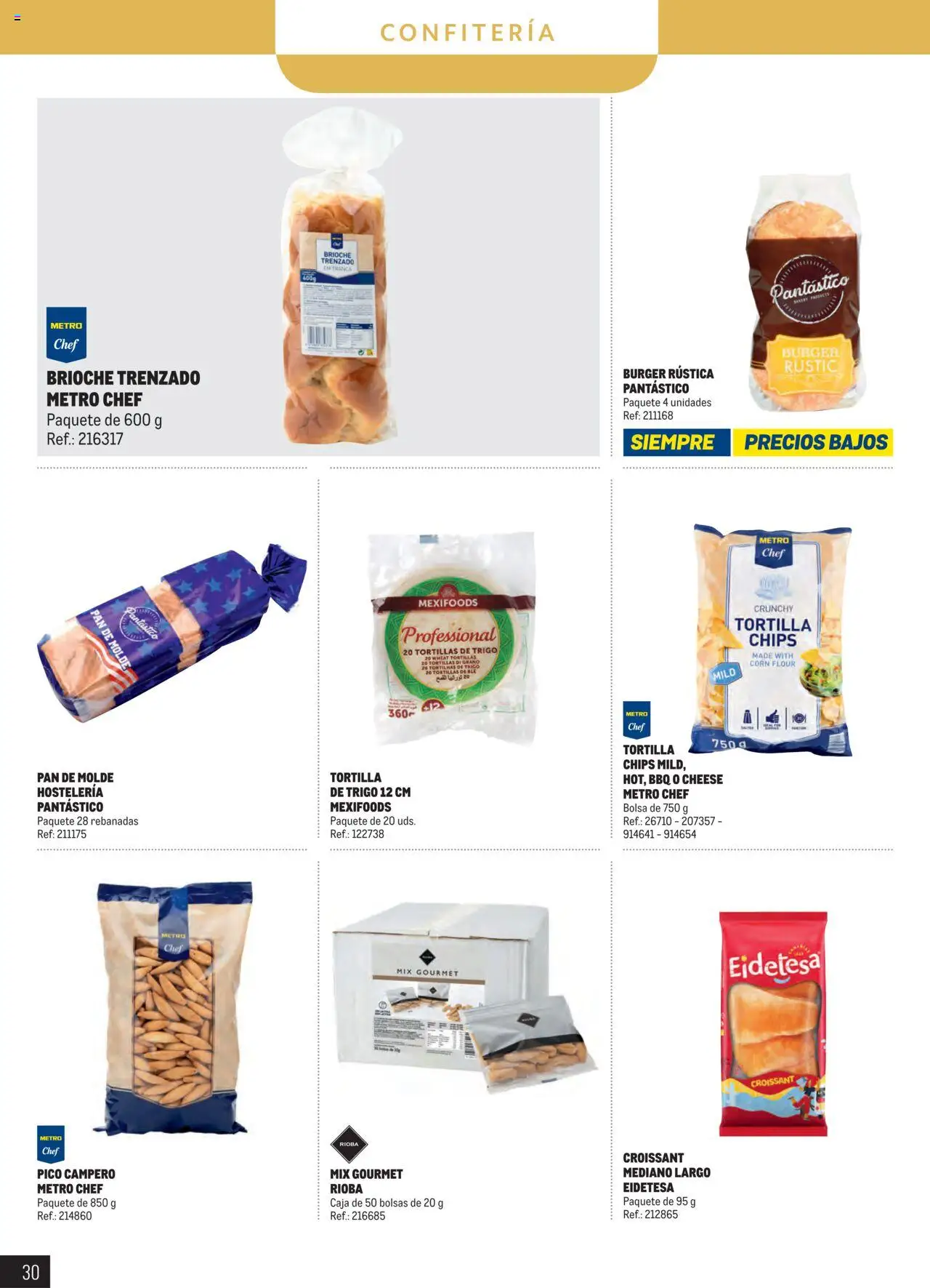 Makro - Despensa Canarias │ válido desde el 04.03.2025 | Página: 30 | Productos: Croissant, Pan de molde, Bolsa, Caja