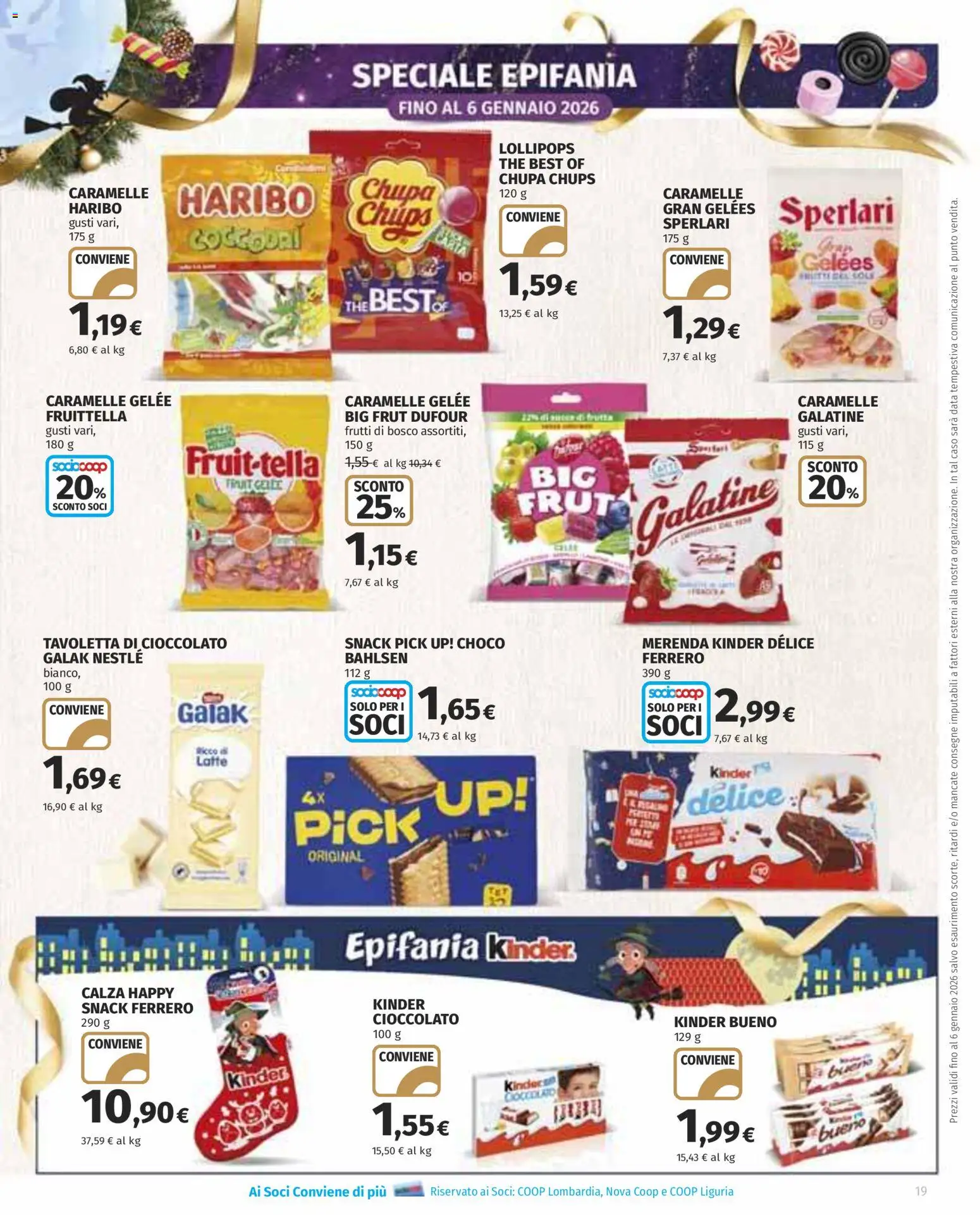 Volantino COOP del 22.12.2025 | Pagina: 19 | Prodotti: Cioccolato, Latte, Data, The