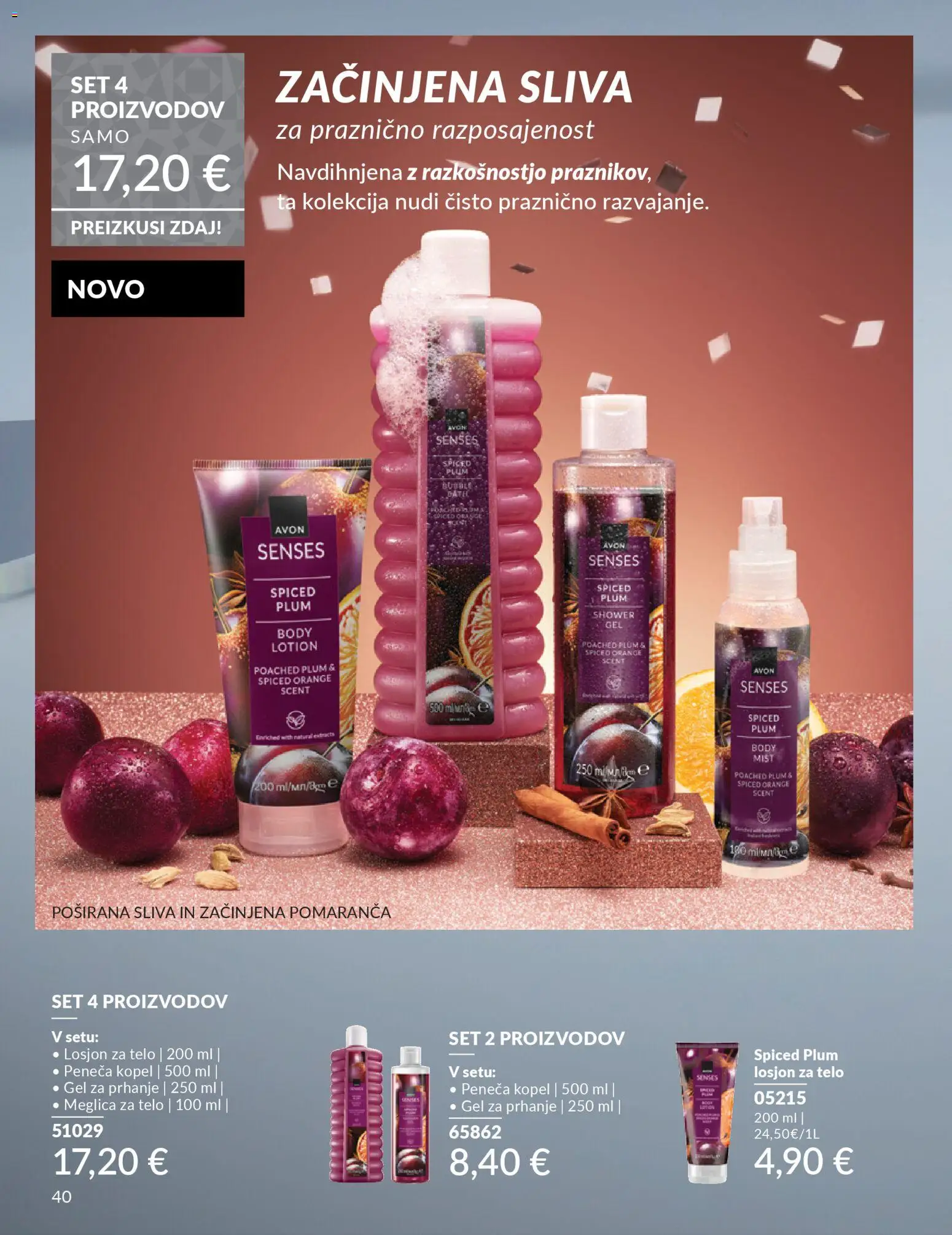 Novi Avon katalog ponudbe – veljaven od 01.10.2025 | Stran: 40 | Izdelki: Kopel, Gel za prhanje, Peneča kopel