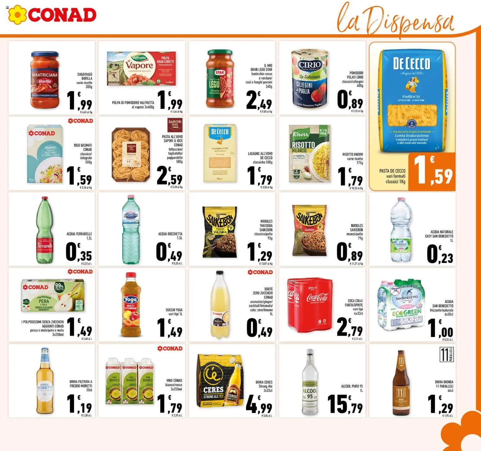 Volantino Conad del 11.03.2026 | Pagina: 17 | Prodotti: Birra, Riso, Lenticchie, Coca Cola