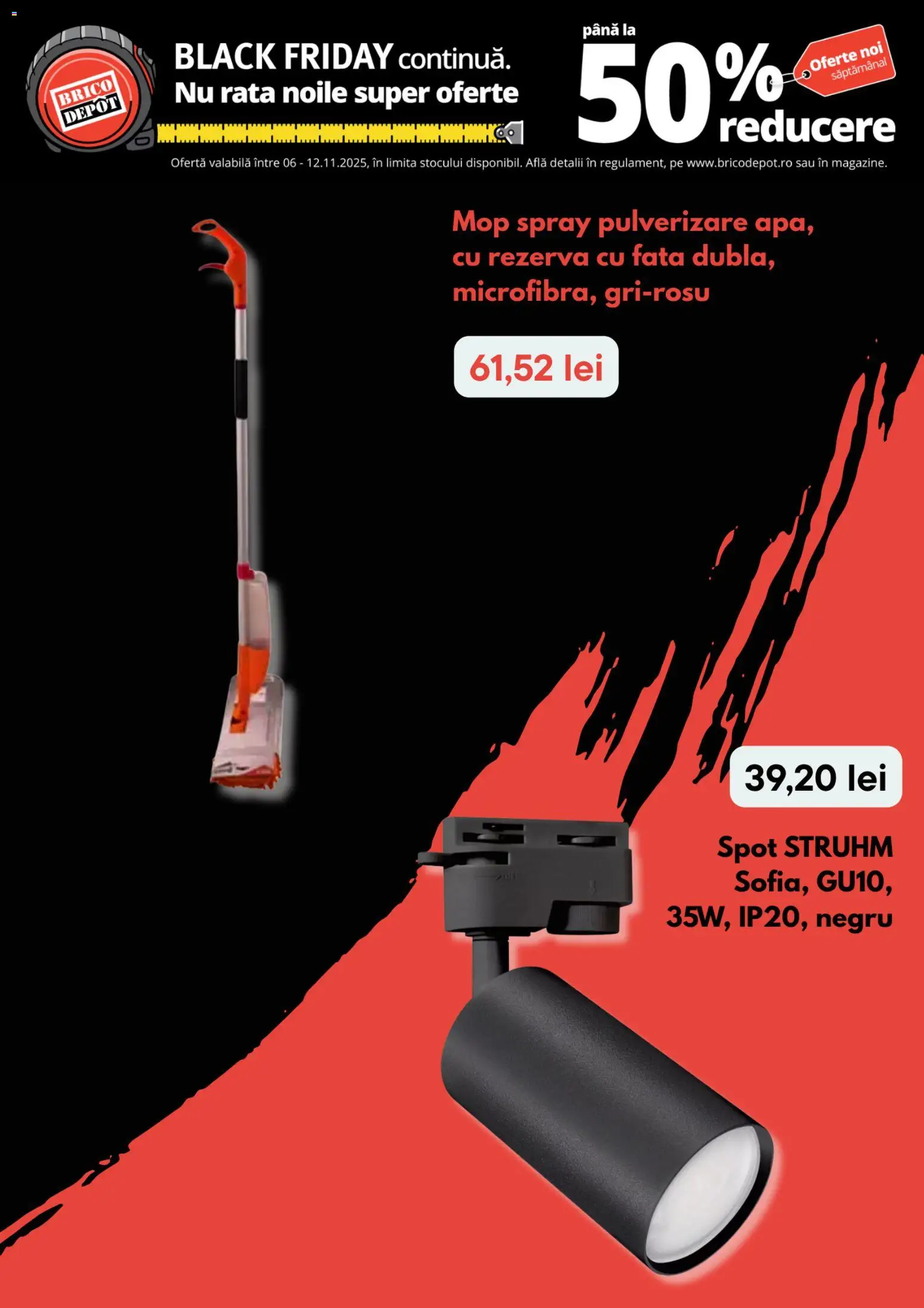 Noul catalog Brico Depot – valabil de la 06.11.2025 | Pagină: 6 | Produse: Mop, Rață