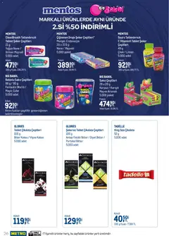 17.03.2026 tarihinden itibaren geçerli olan Metro kataloğu önizlemesi | Sayfa: 26 | Ürünler: Çikolata, Şeker, Vişne, Nane