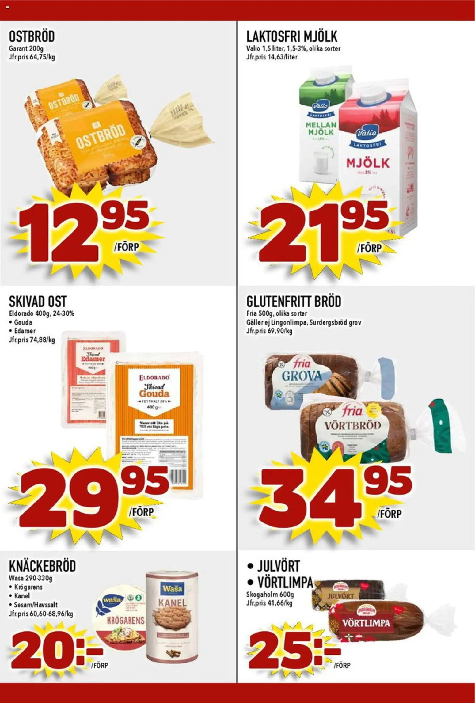Nya Pulsen reklamblad aktuell från 15.12.2025 | Sida: 29 | Produkter: Galler, Knäckebröd, Mjölk, Kanel