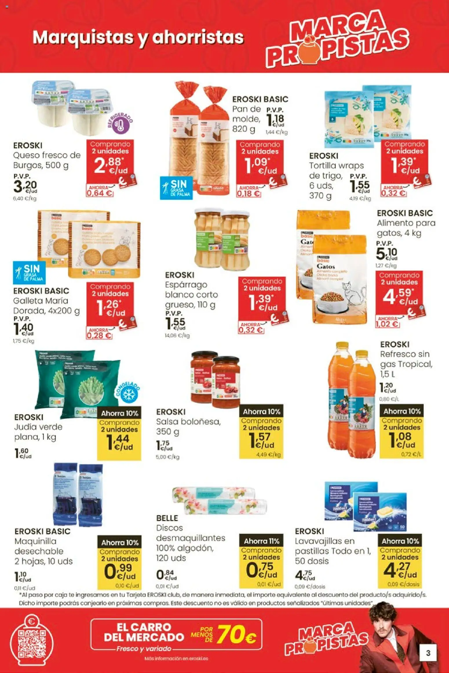 Eroski - Para un xaneiro máis lixeiro │ válido desde el 05.01.2026 | Página: 3 | Productos: Pan, Té, Lavavajillas, Caja